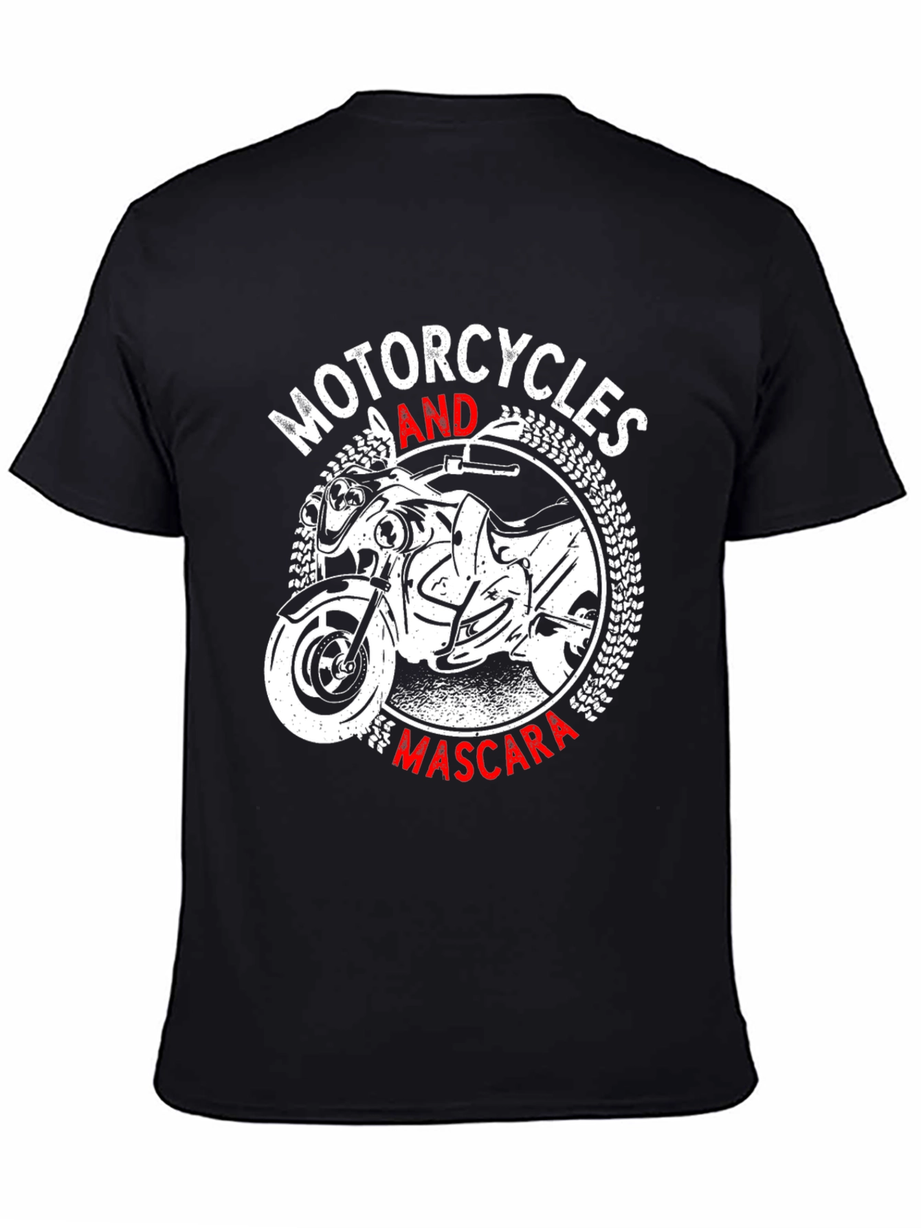Motorcycles and Mascara Graphic T-Shirt