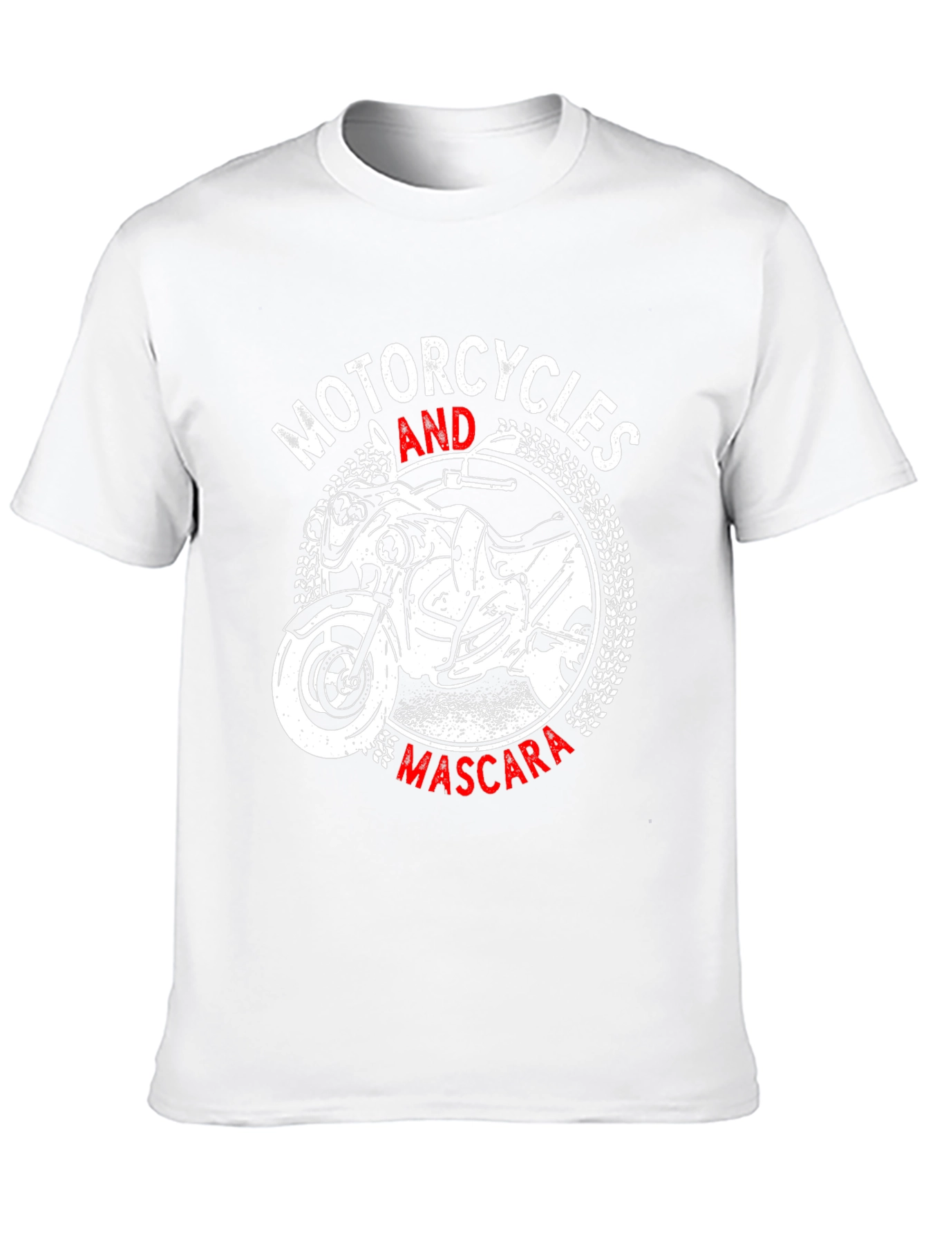 Motorcycles and Mascara Graphic T-Shirt
