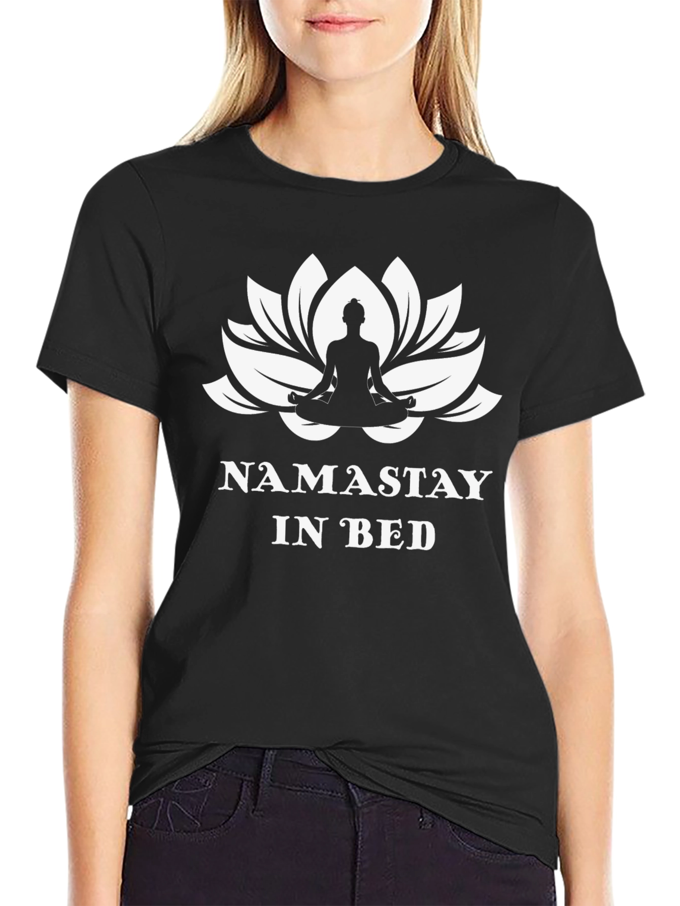 Namastay in Bed Graphic Tee - Yoga Lover Shirt