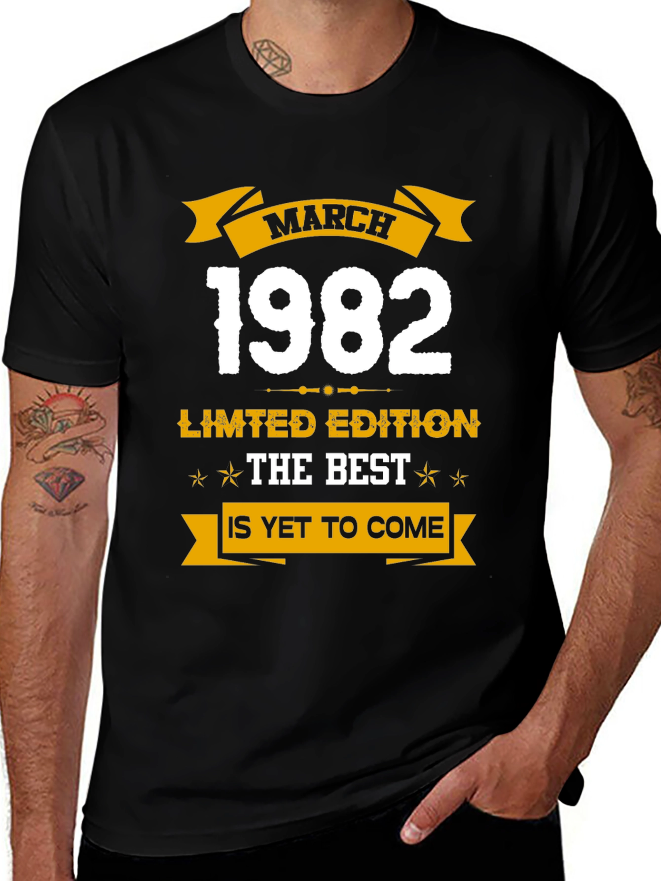 March 1982 Limited Edition Birthday T-Shirt