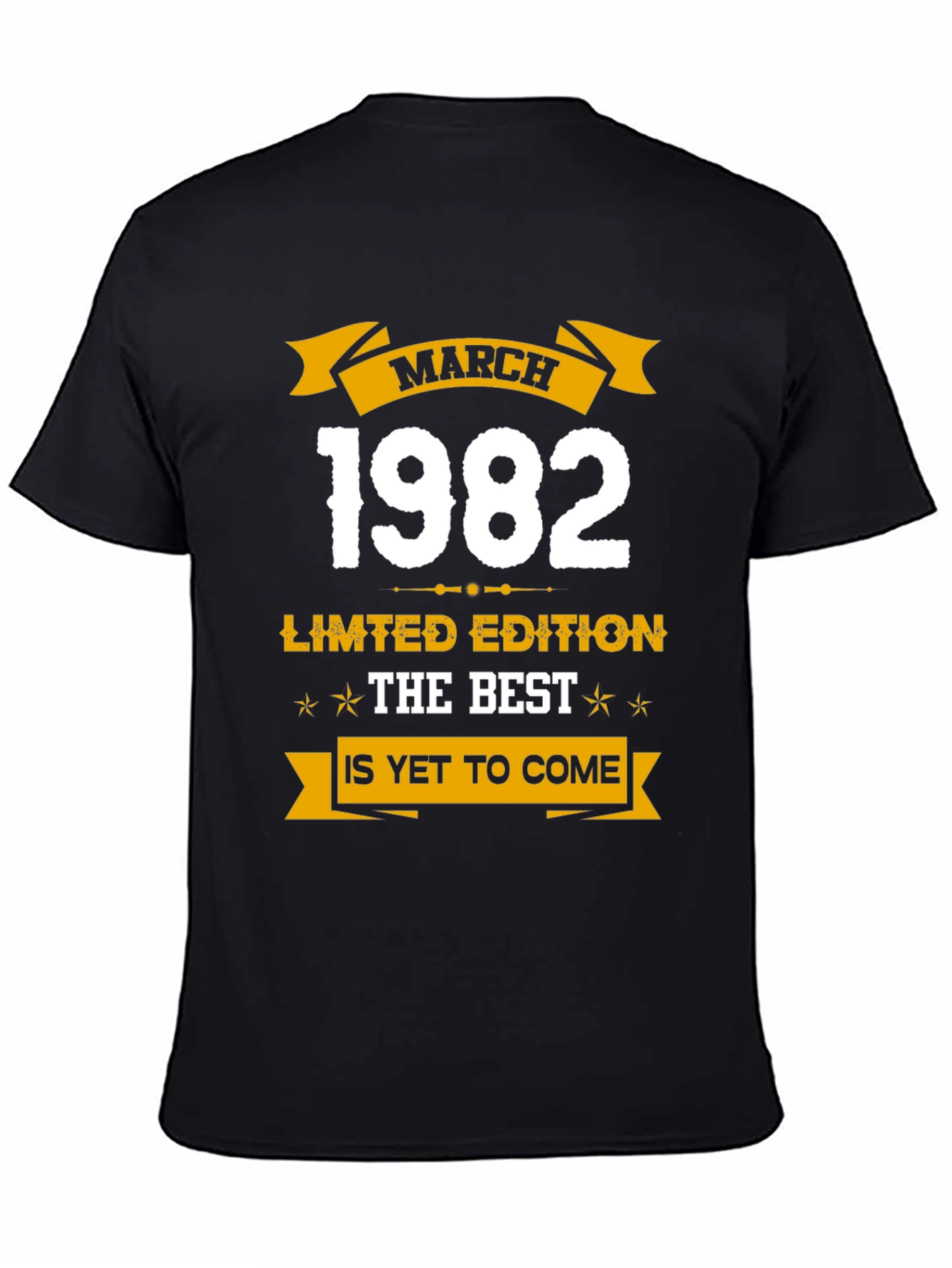 March 1982 Limited Edition Birthday T-Shirt