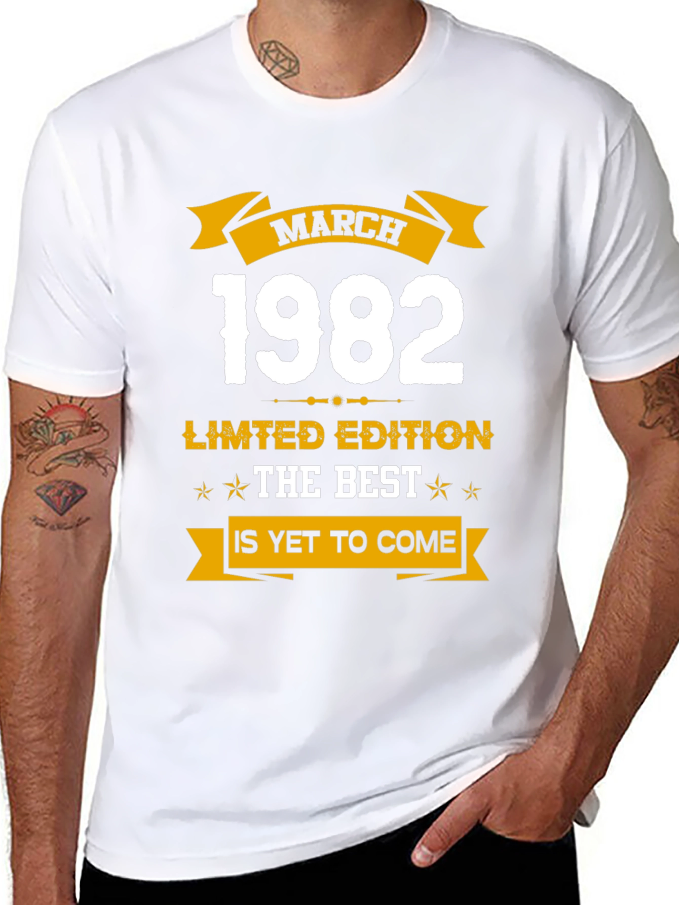 March 1982 Limited Edition Birthday T-Shirt