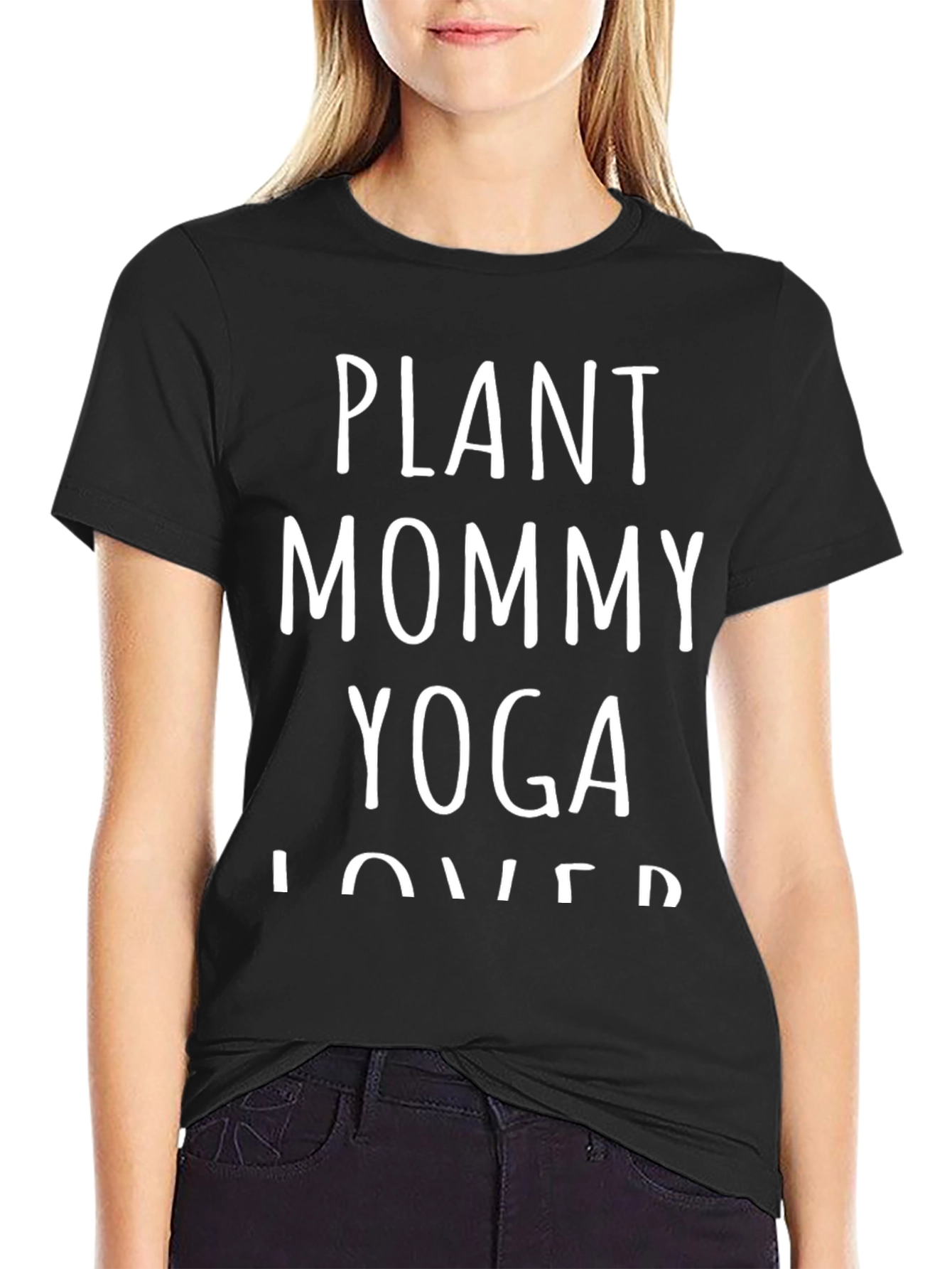 Plant Mommy Yoga Lover Graphic T-Shirt