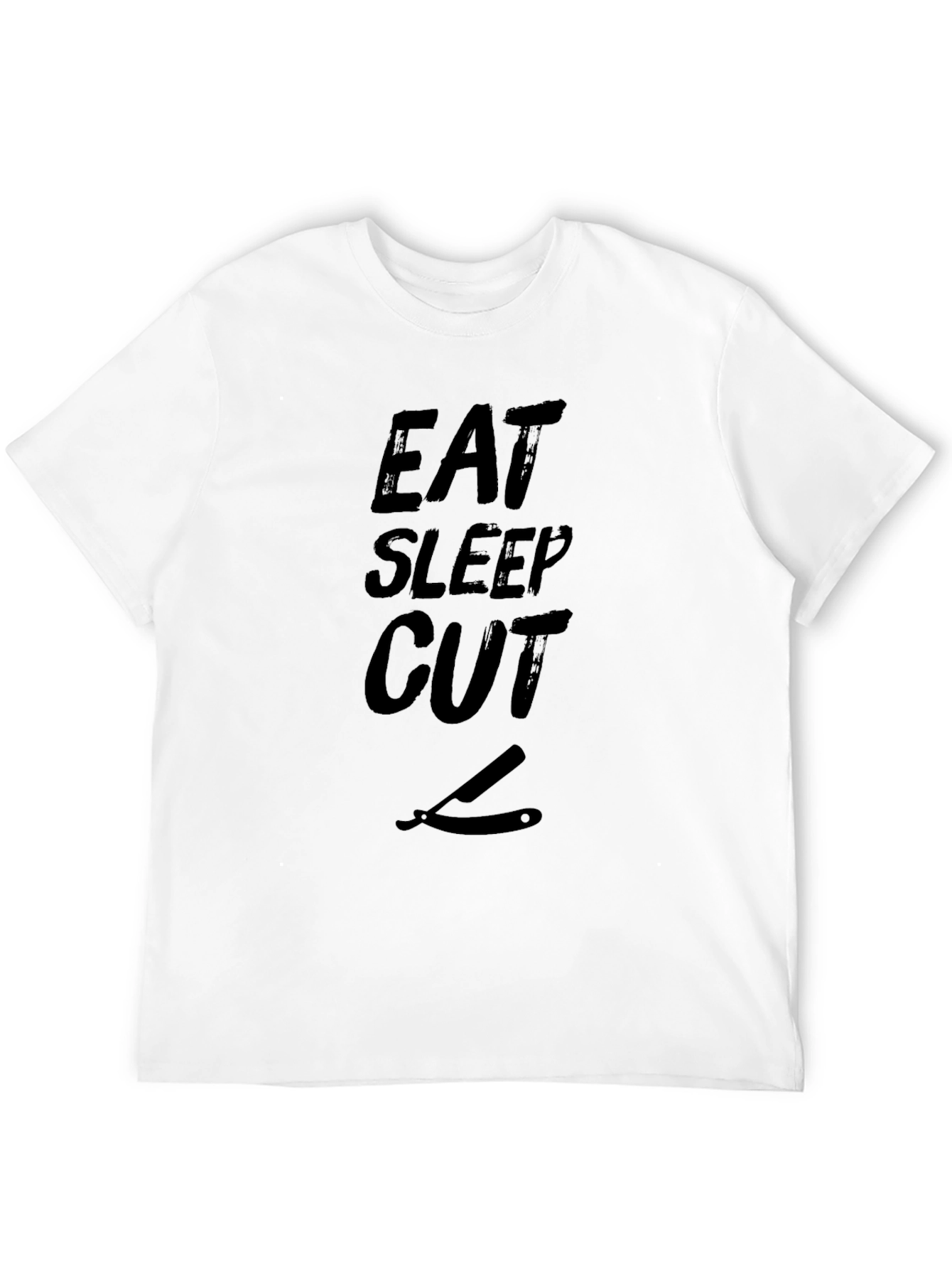Eat Sleep Cut Barber T-Shirt - Black