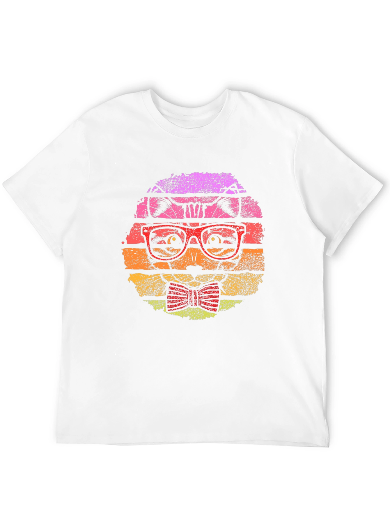 Retro Cat T-Shirt: Hipster Style for Cat Lovers