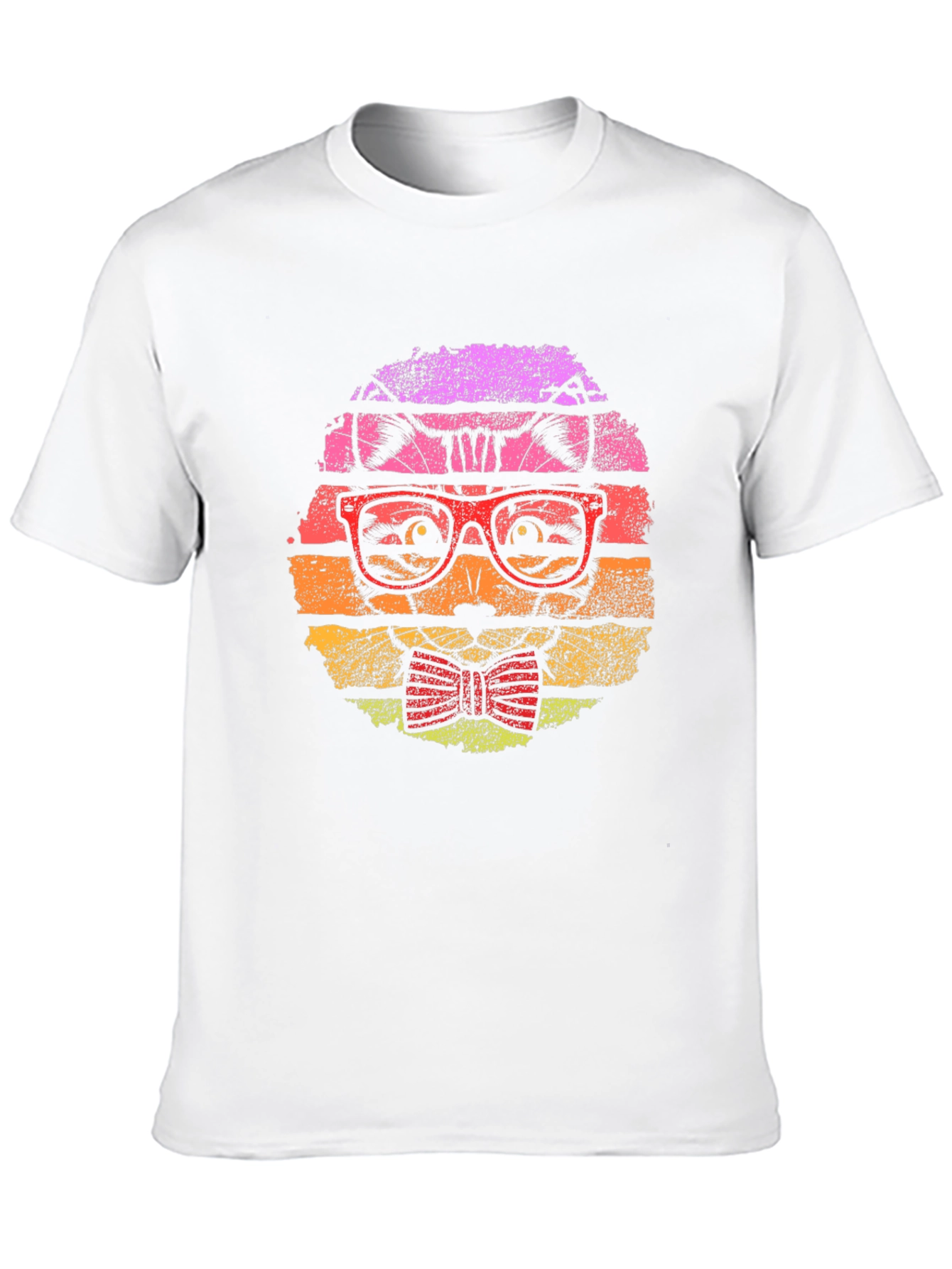 Retro Cat T-Shirt: Hipster Style for Cat Lovers