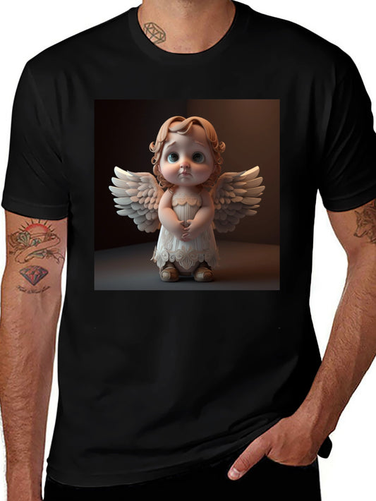 Angel Graphic T-Shirt - Unique Design Soft Cotton