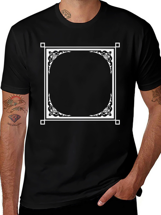 Ornate Frame Black T-Shirt
