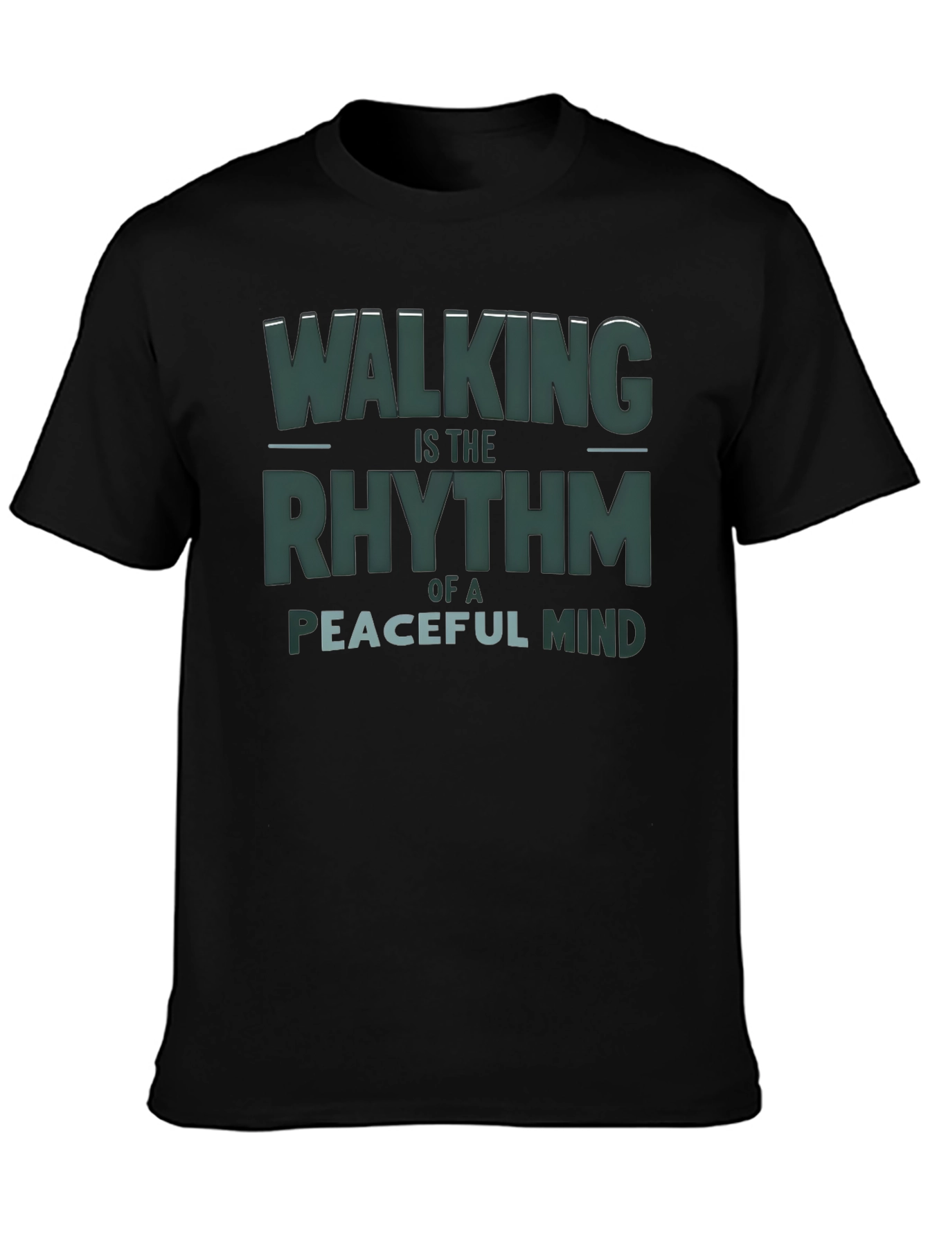 Walking Rhythm Peaceful Mind Graphic Tee