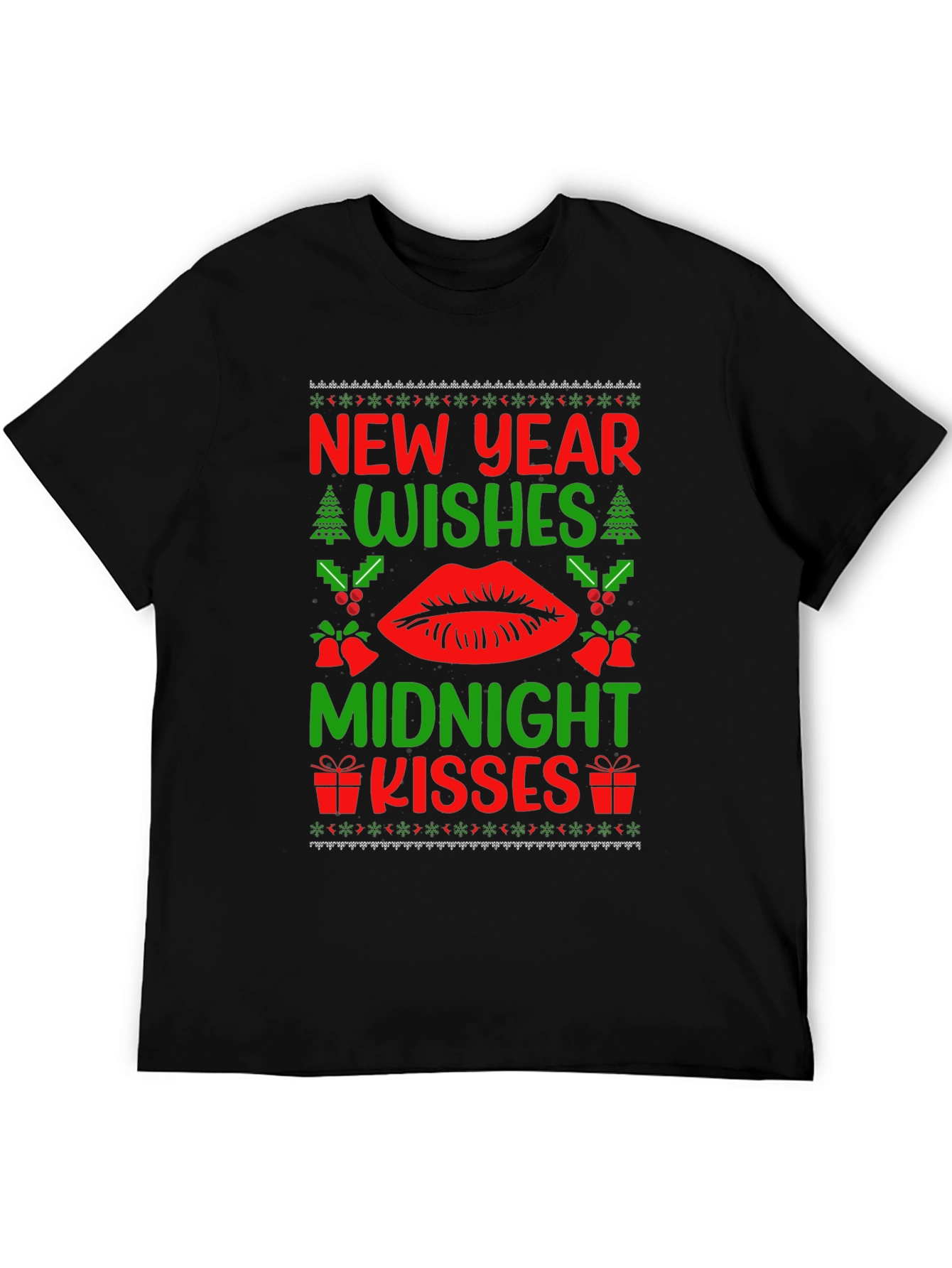 New Years Midnight Kisses Graphic Tee