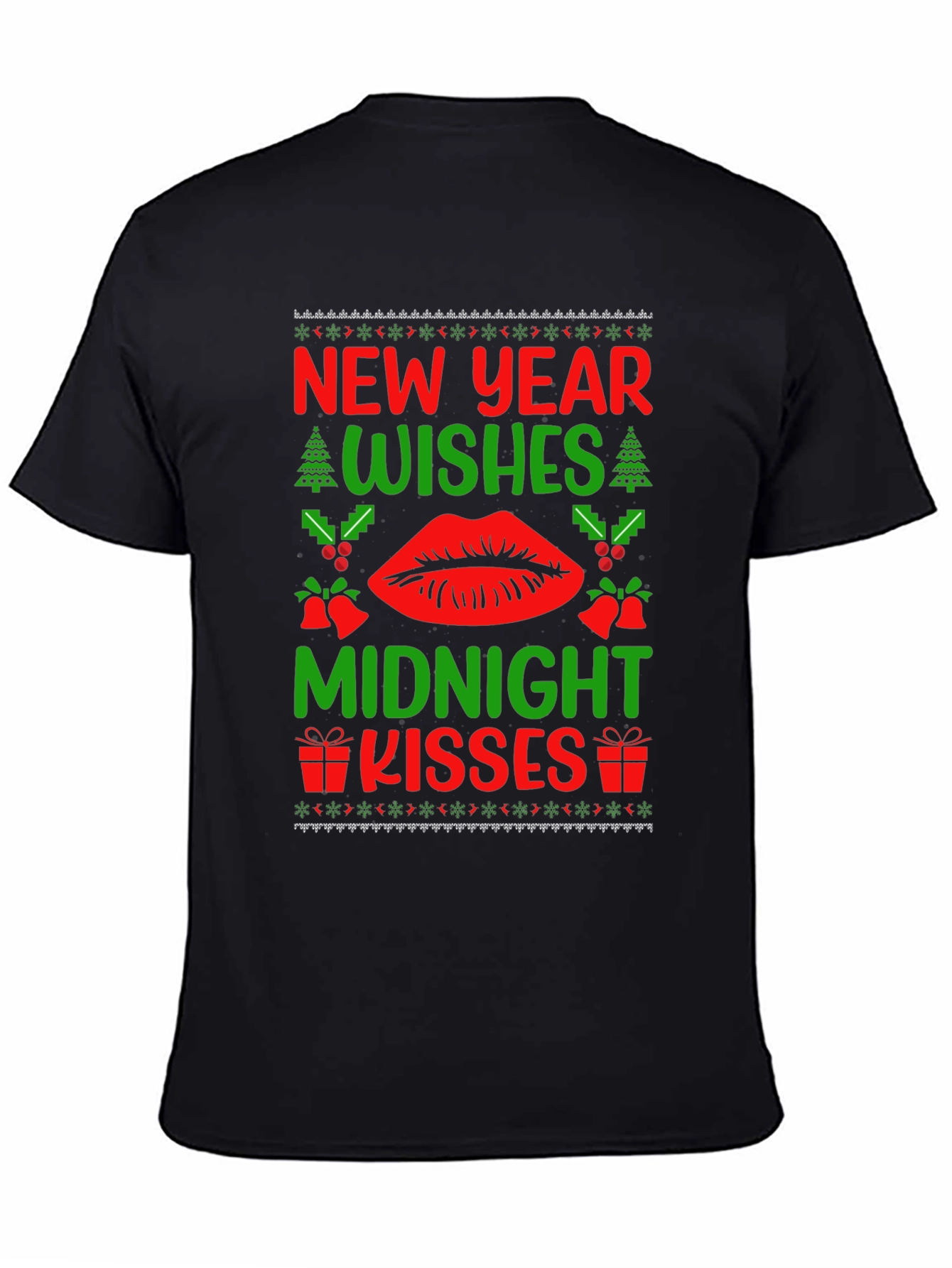 New Years Midnight Kisses Graphic Tee