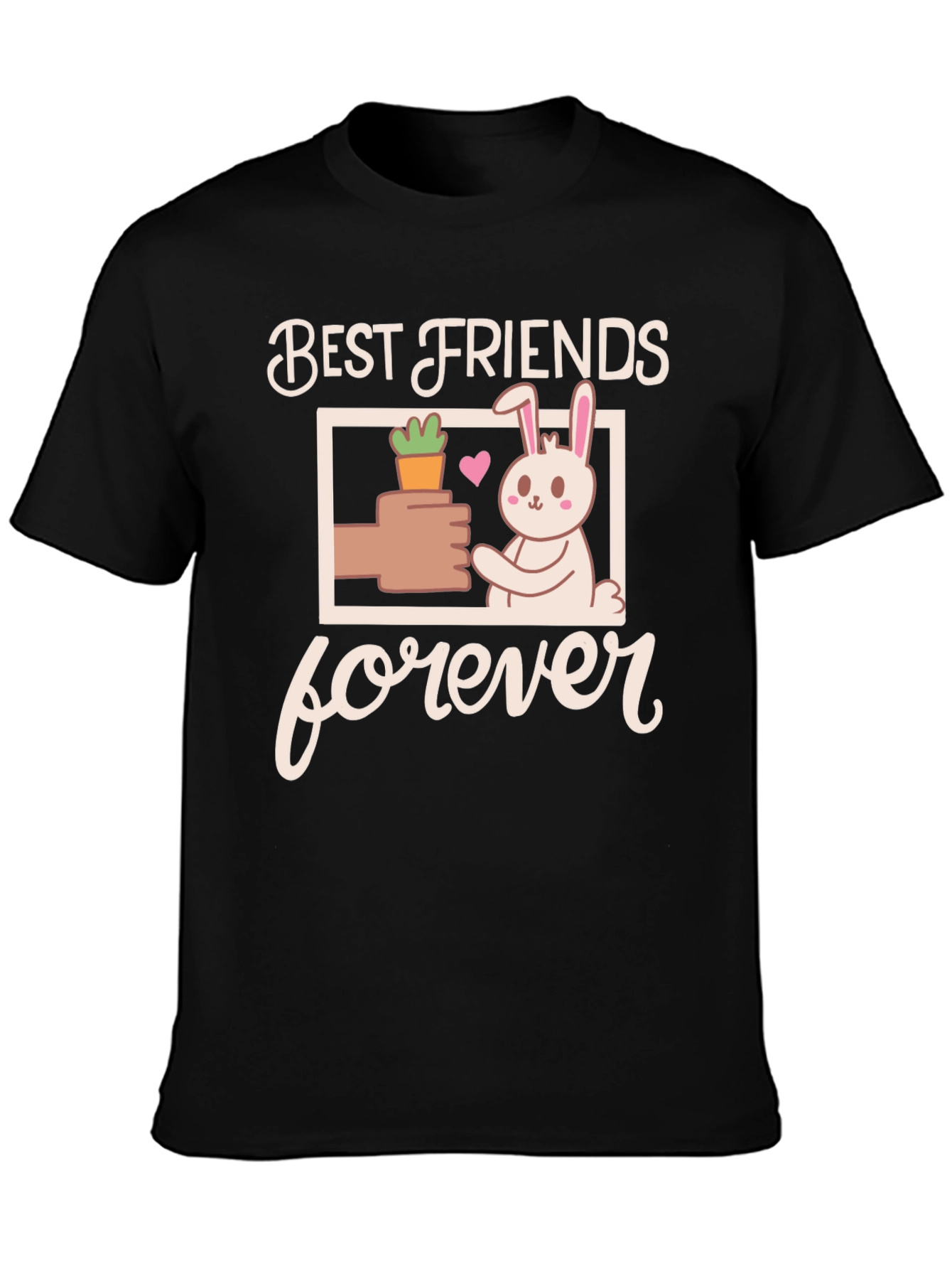 Best Friends Forever T-Shirt - Cute Bunny Design