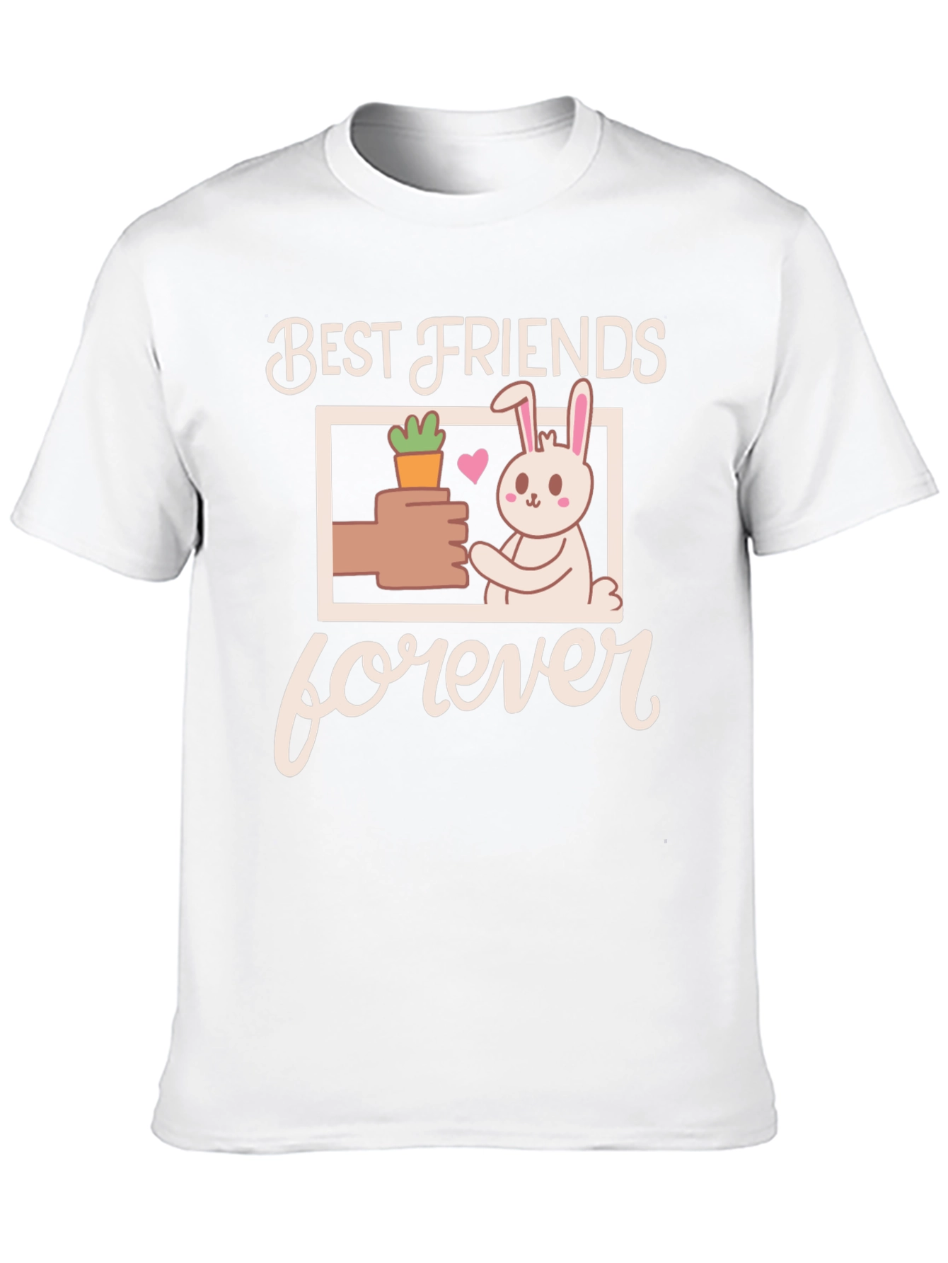 Best Friends Forever T-Shirt - Cute Bunny Design