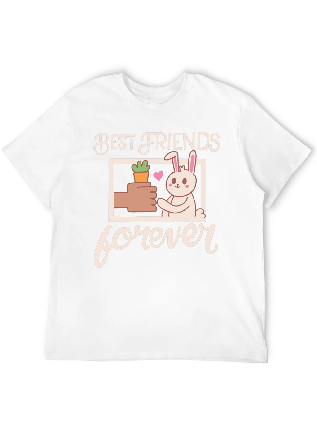 Best Friends Forever T-Shirt - Cute Bunny Design