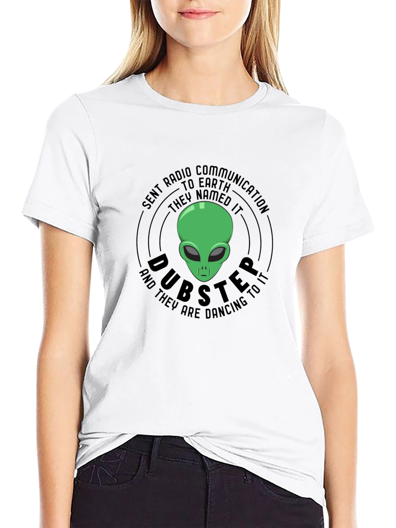 Dubstep Alien T-Shirt - Radio Communication Design
