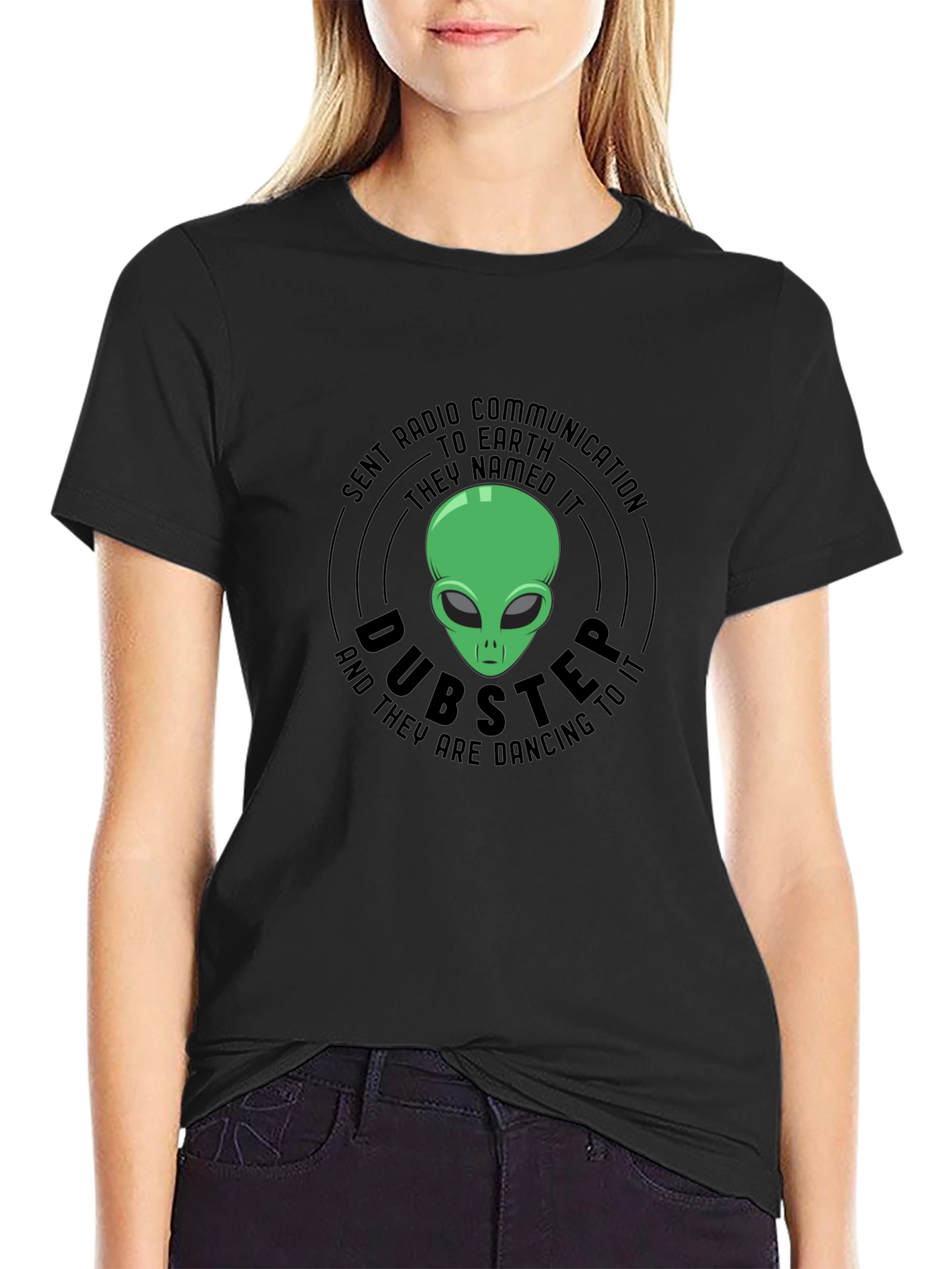 Dubstep Alien T-Shirt - Radio Communication Design