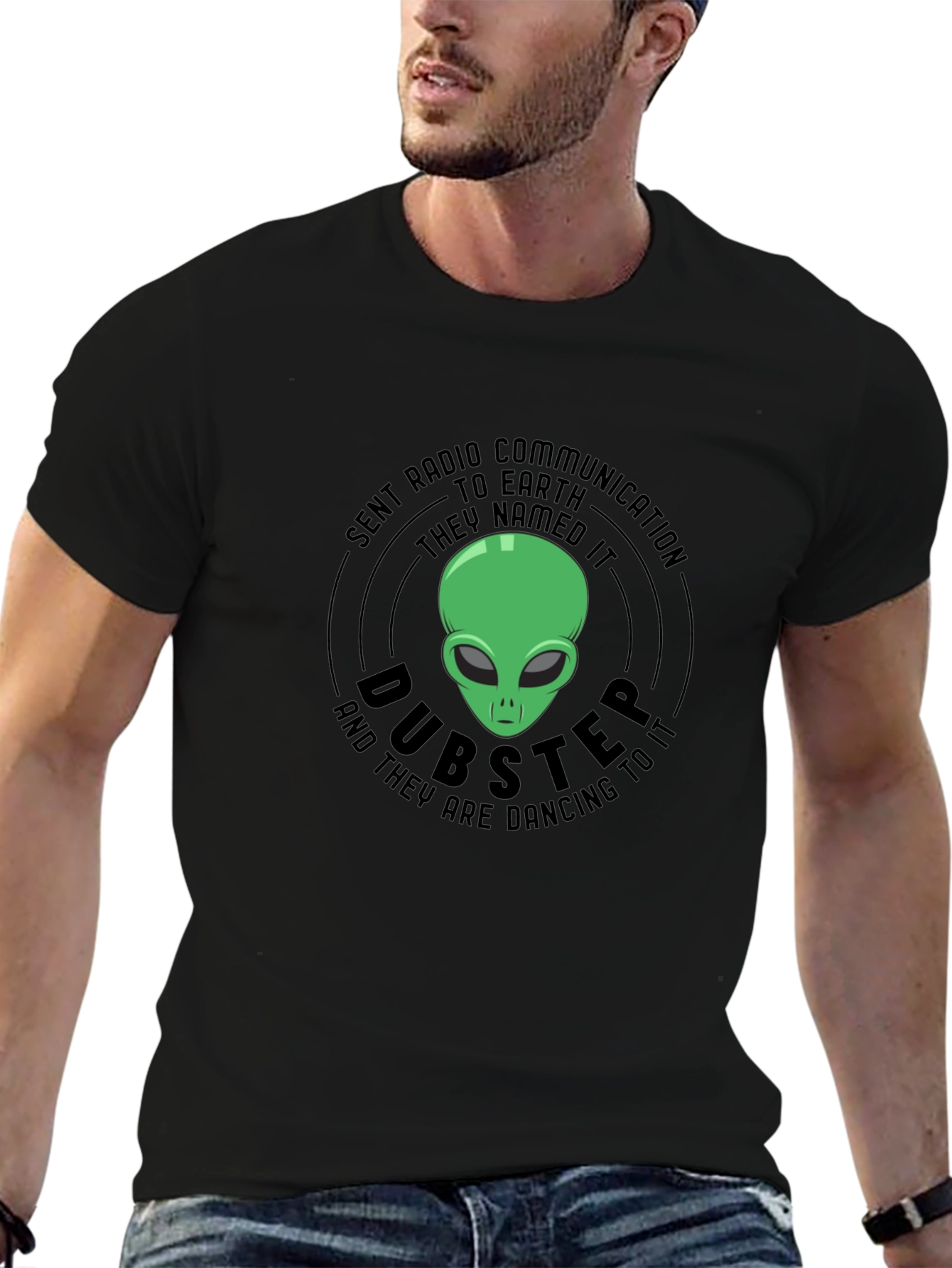 Dubstep Alien T-Shirt - Radio Communication Design