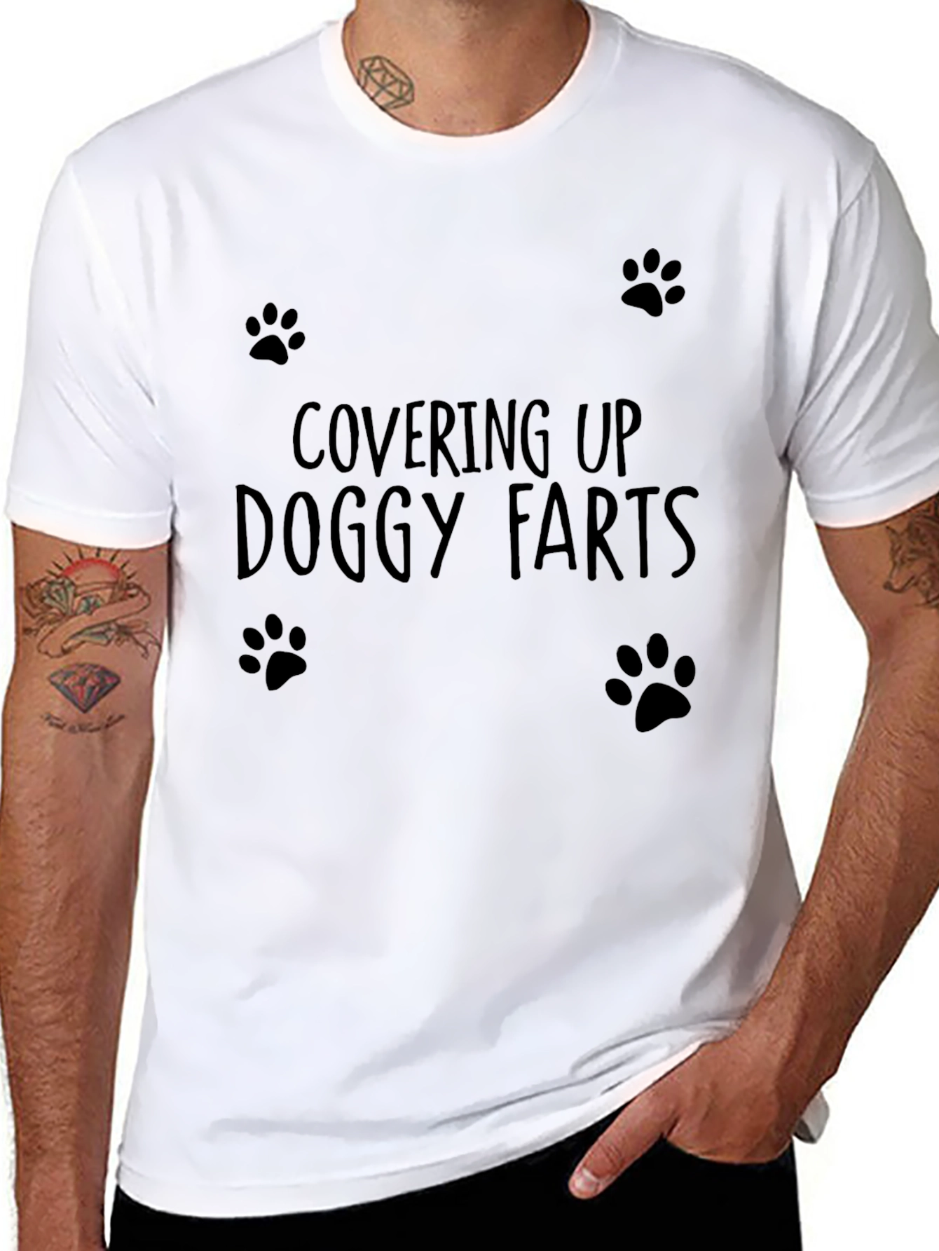 Covering Up Doggy Farts Graphic Tee
