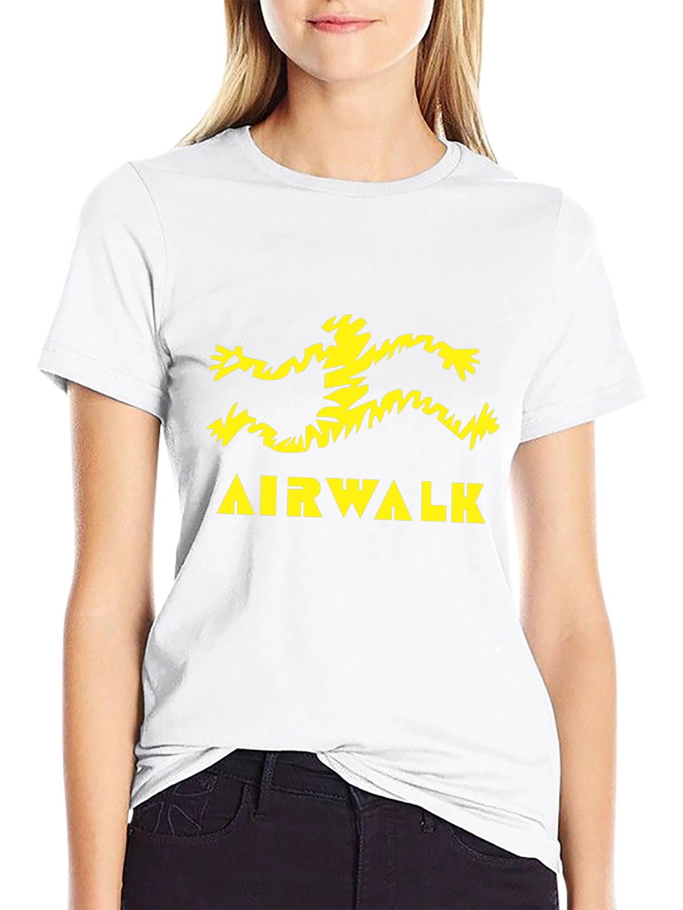 Retro Airwalk Logo Black T-Shirt