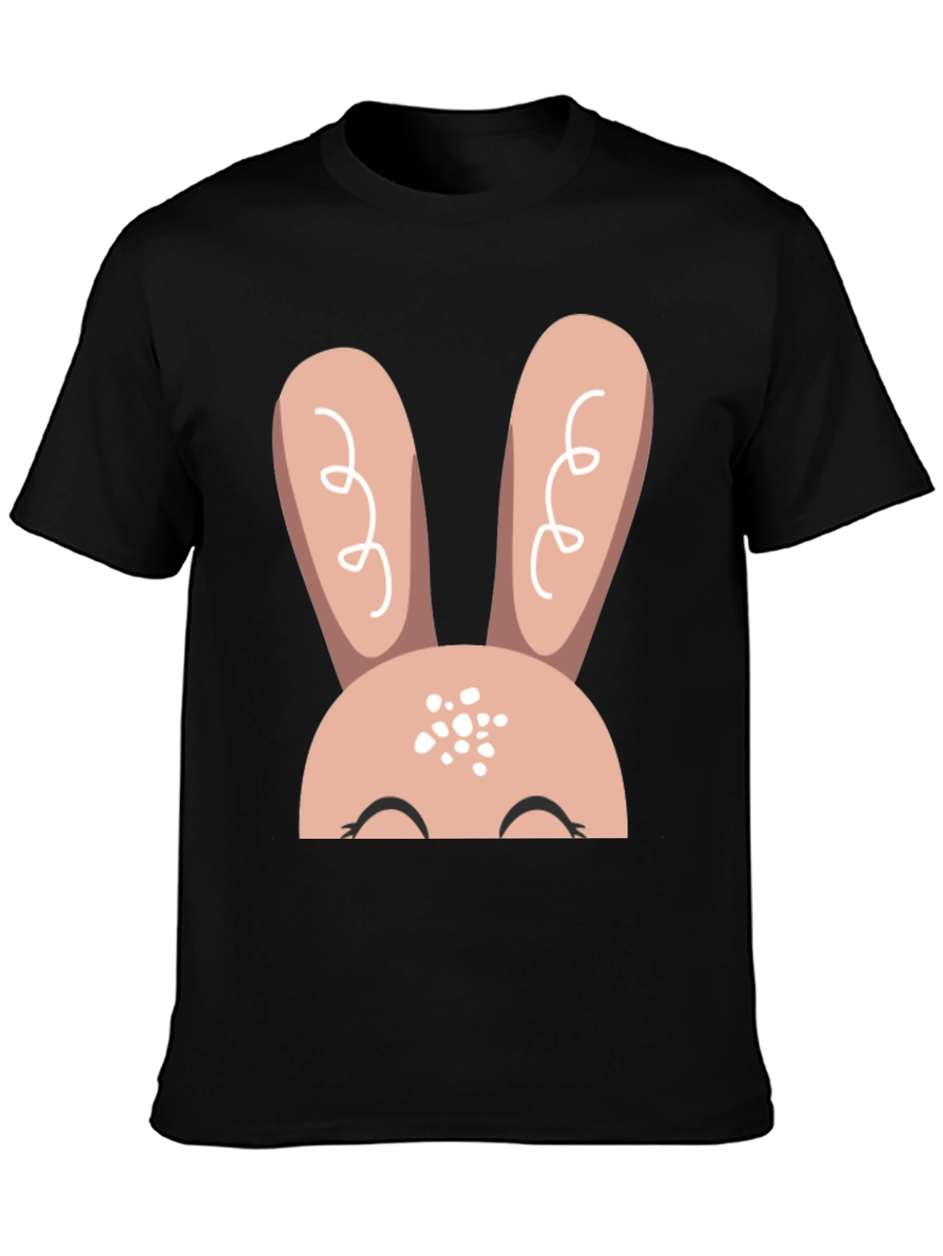 Cute Easter Bunny T-Shirt - Black