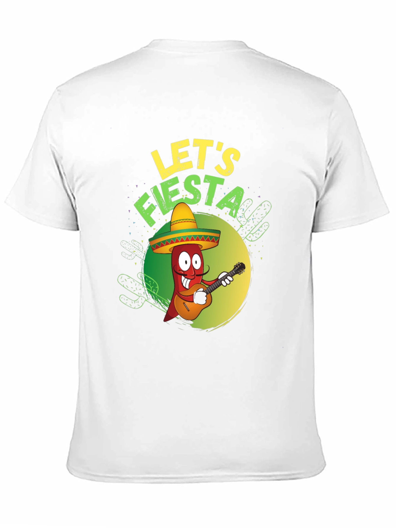 Lets Fiesta T-Shirt - Chili Pepper with Guitar