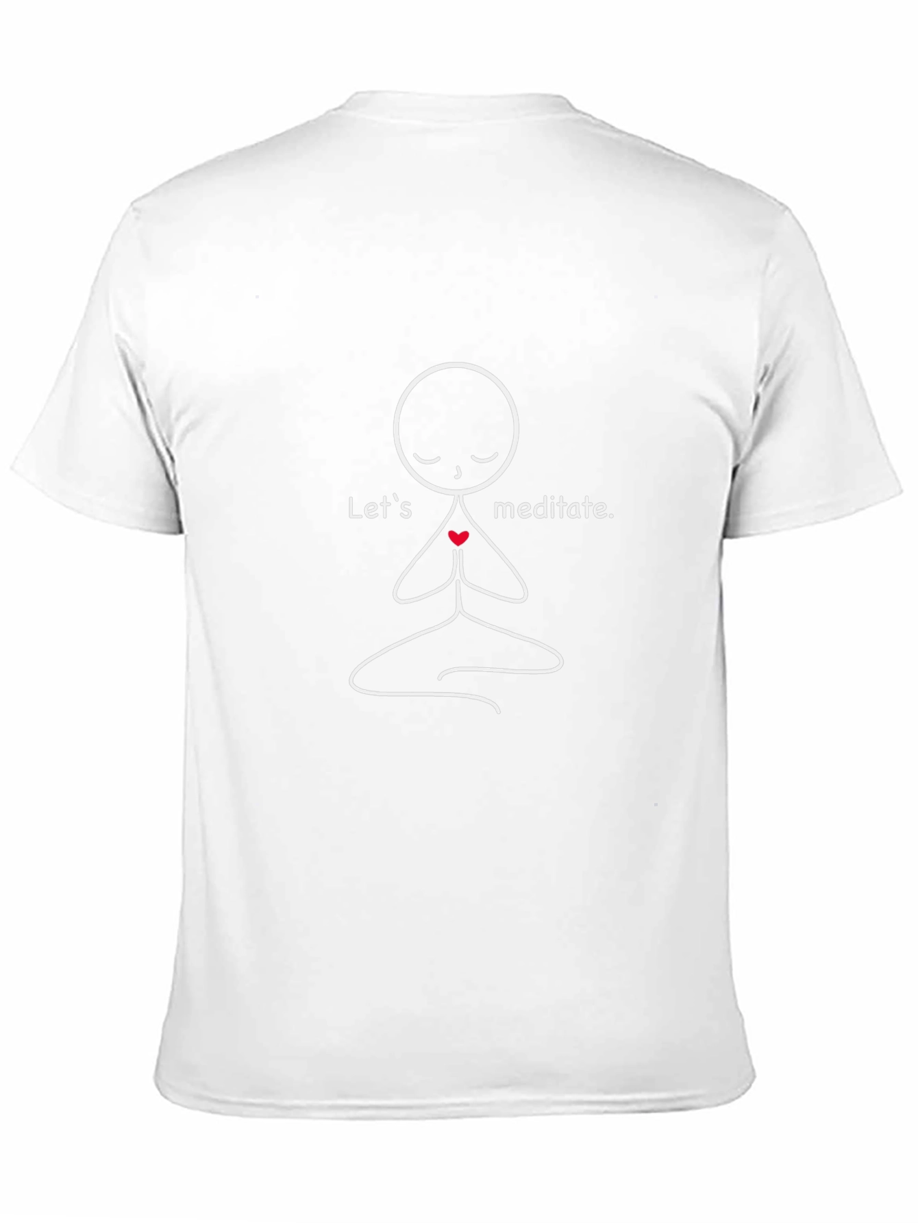 Meditate T-Shirt - Yoga Zen Stick Figure Design