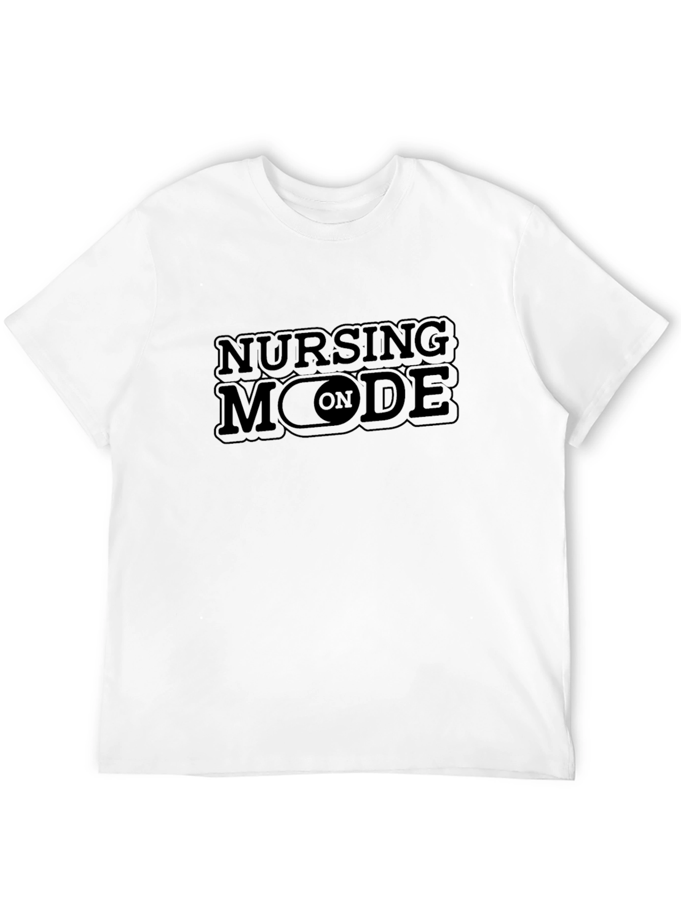 Nursing Mode On Graphic Tee - Black