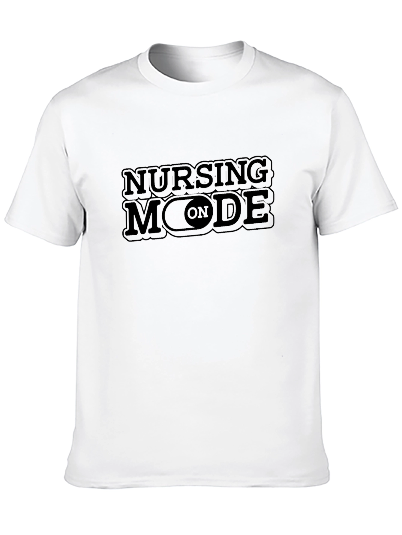 Nursing Mode On Graphic Tee - Black