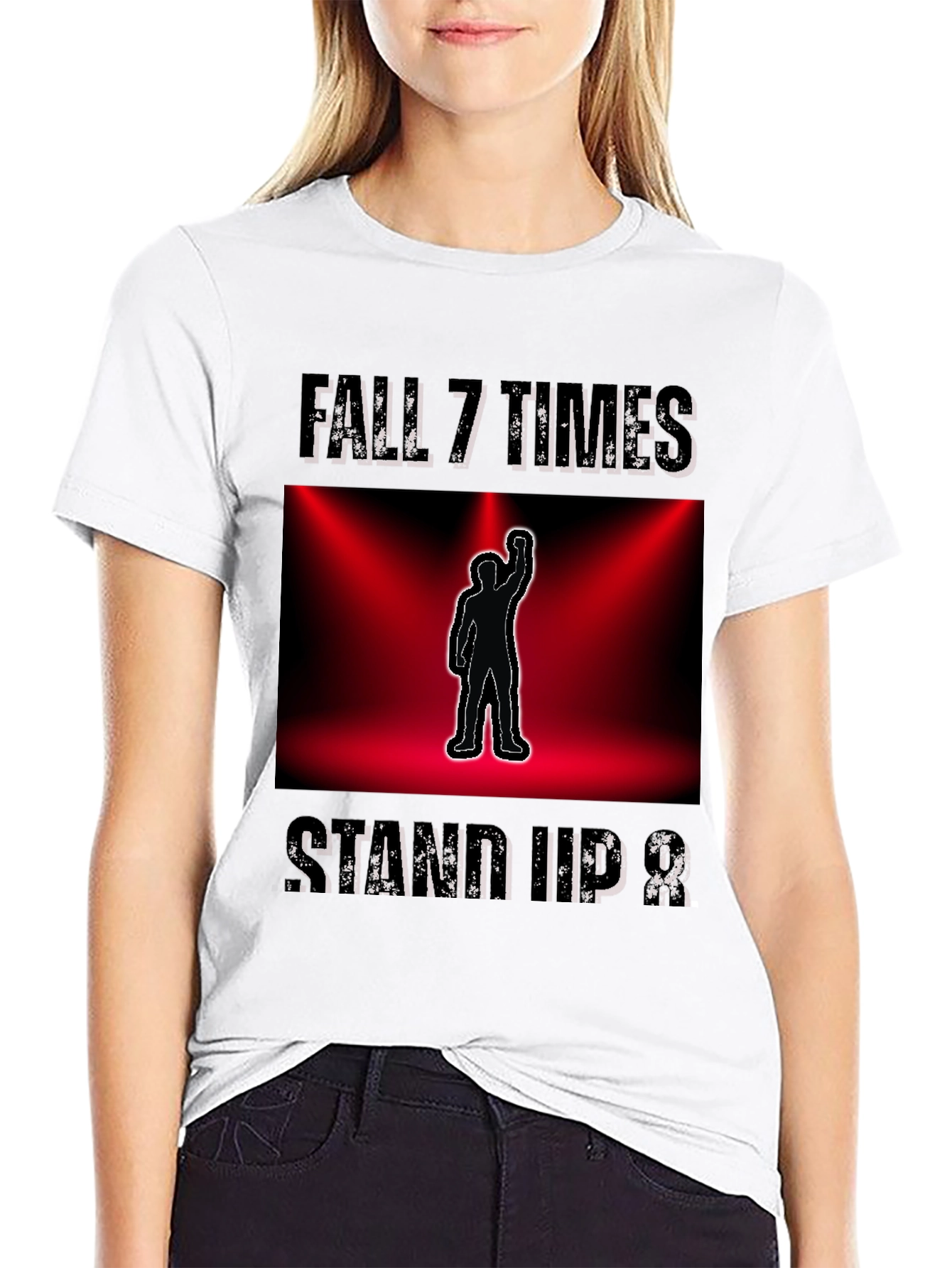 Fall 7 Times Stand Up 8 Motivational T-Shirt