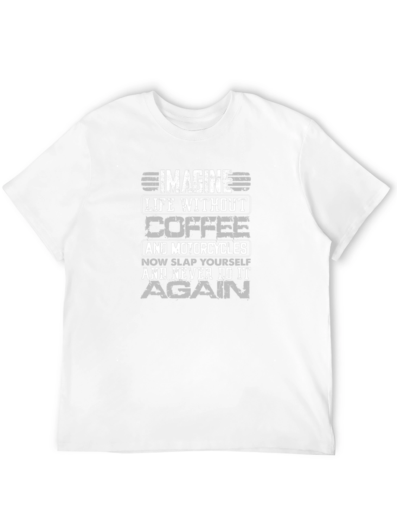 Coffee & Motorcycles Graphic T-Shirt - Black