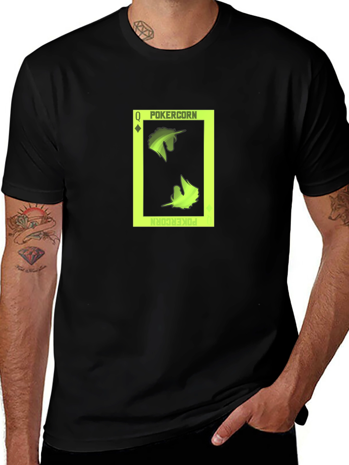 PokerCorn T-Shirt - Queen of Diamonds