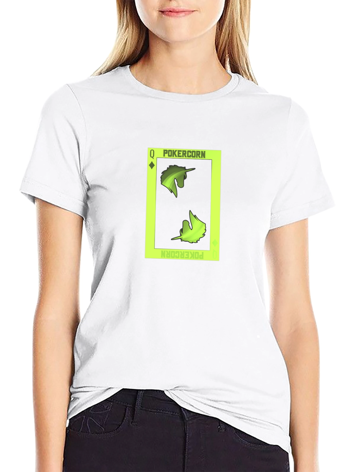 PokerCorn T-Shirt - Queen of Diamonds