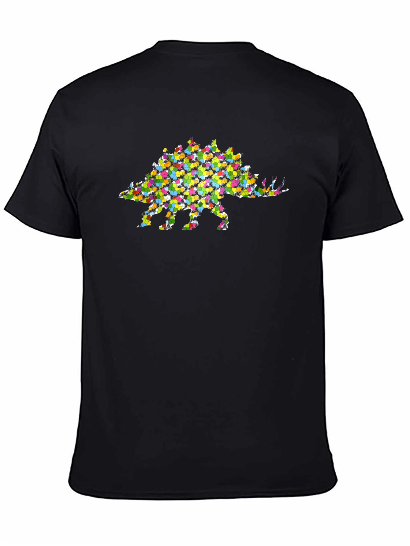 Colorful Stegosaurus Graphic T-Shirt