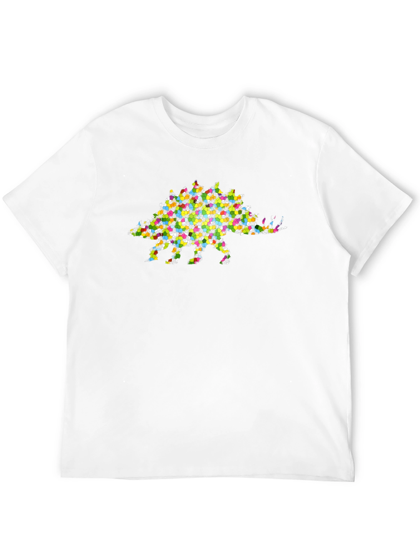 Colorful Stegosaurus Graphic T-Shirt
