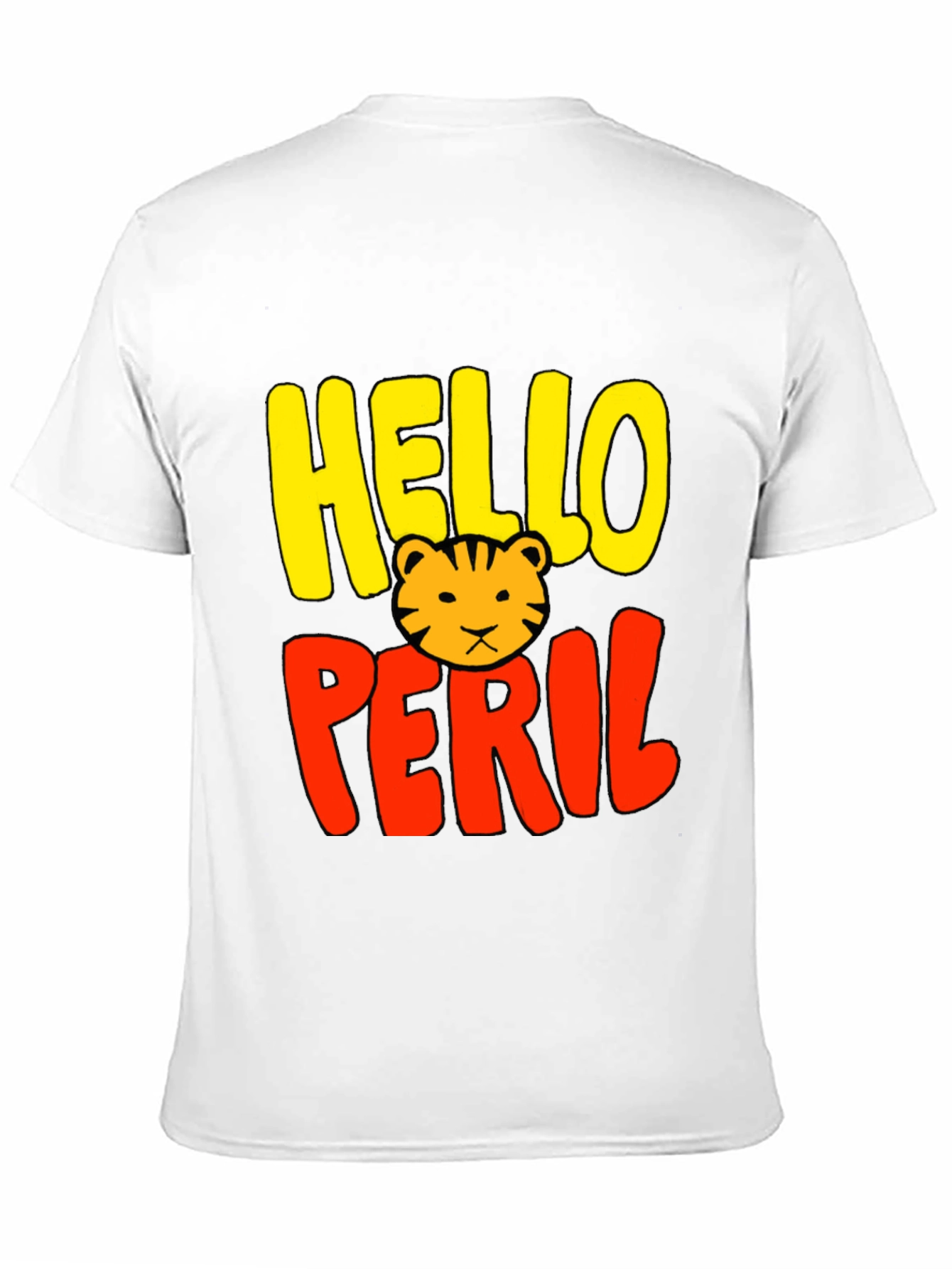 Hello Peril Tiger Graphic T-Shirt - Cool Trendy Tee
