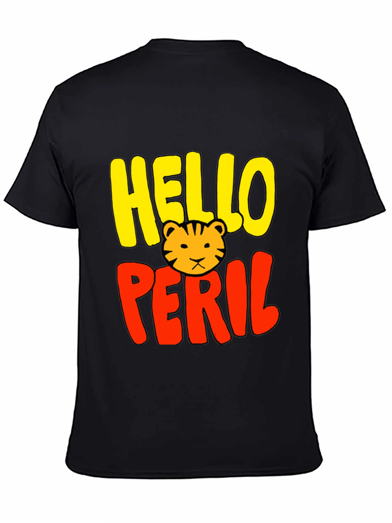 Hello Peril Tiger Graphic T-Shirt - Cool Trendy Tee