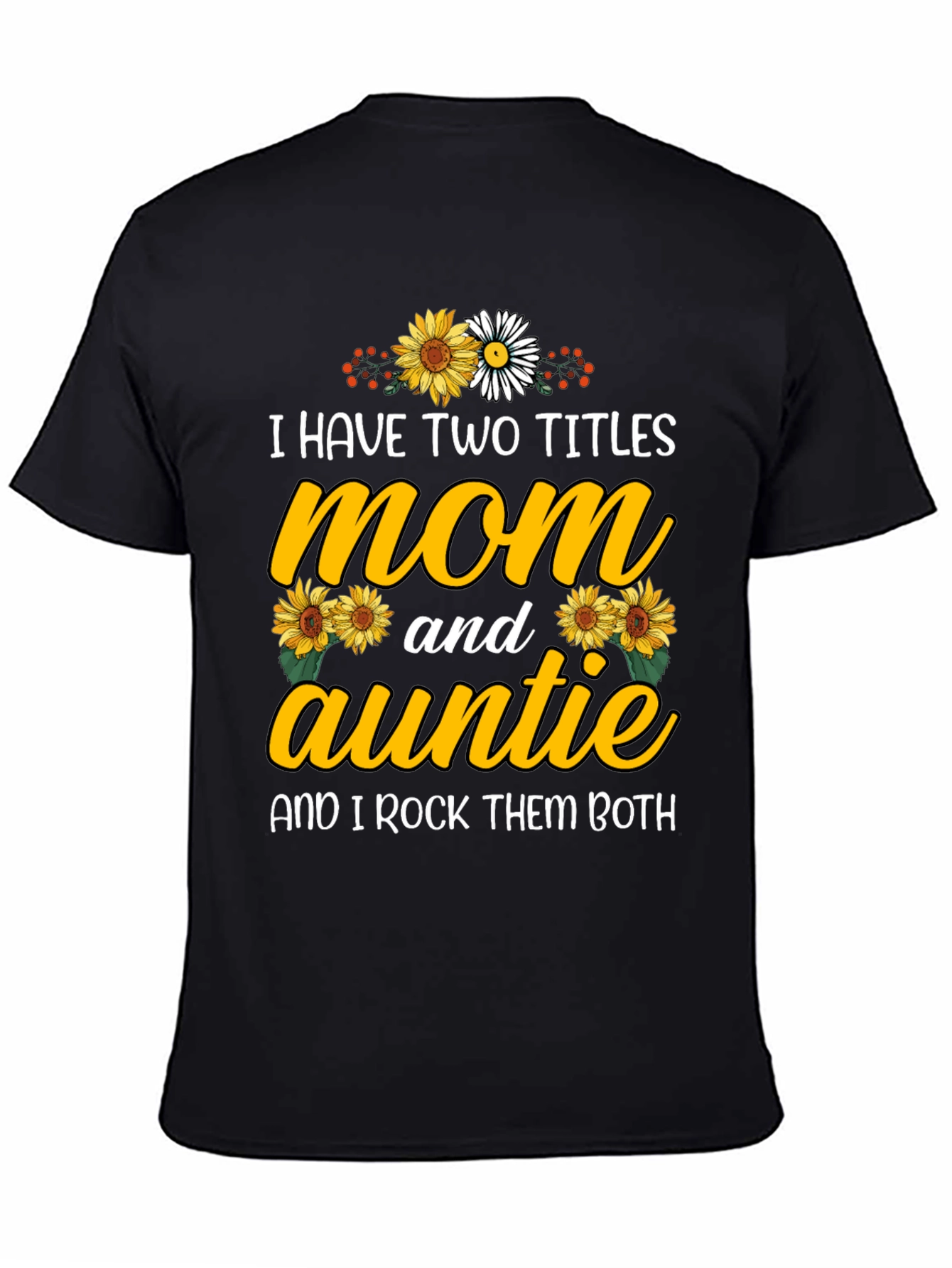 Mom and Auntie Sunflower Graphic Tee