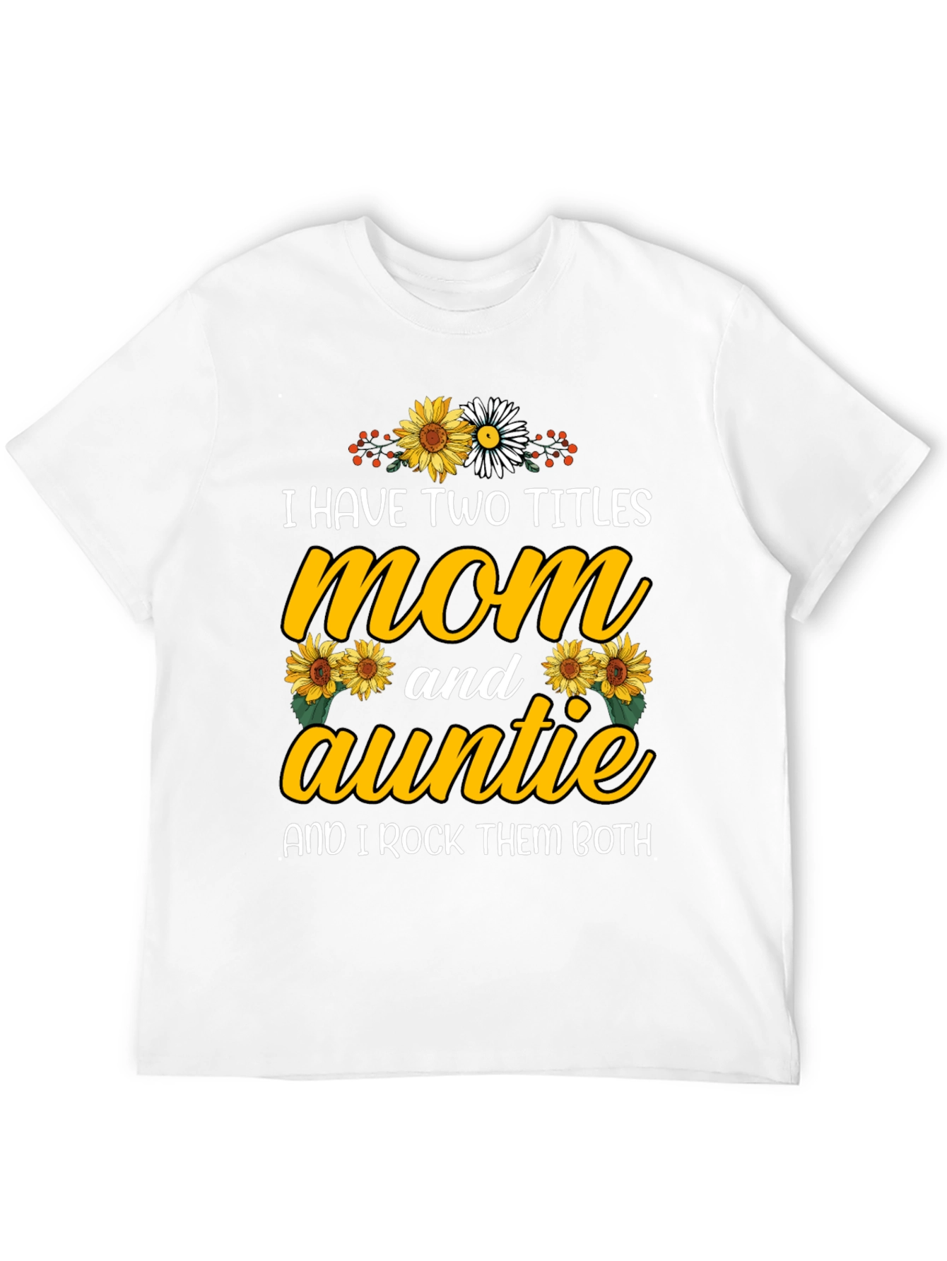 Mom and Auntie Sunflower Graphic Tee