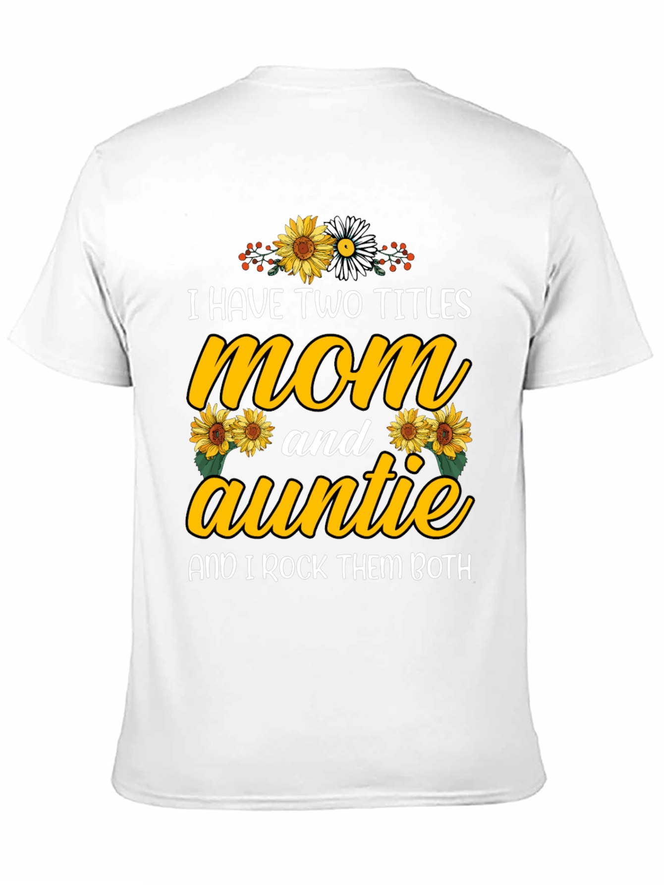 Mom and Auntie Sunflower Graphic Tee