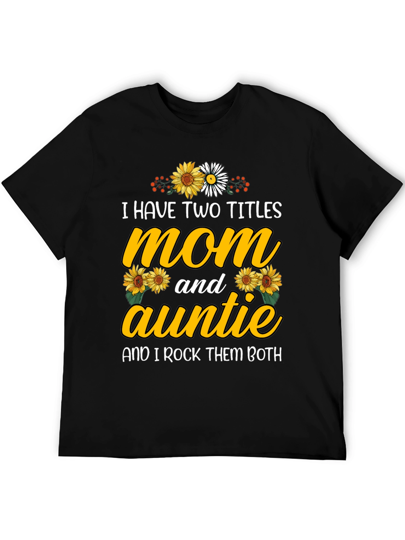 Mom and Auntie Sunflower Graphic Tee