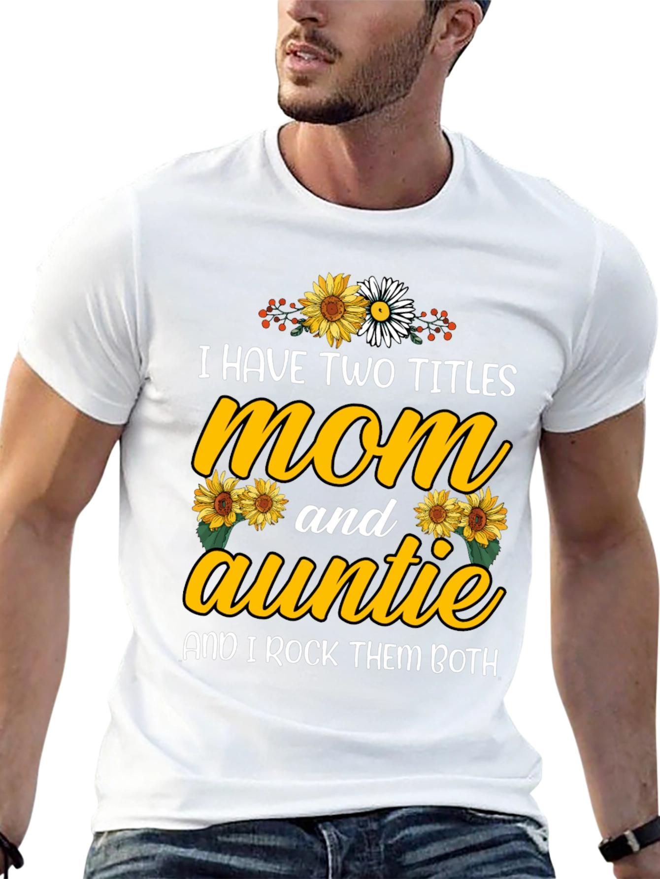 Mom and Auntie Sunflower Graphic Tee