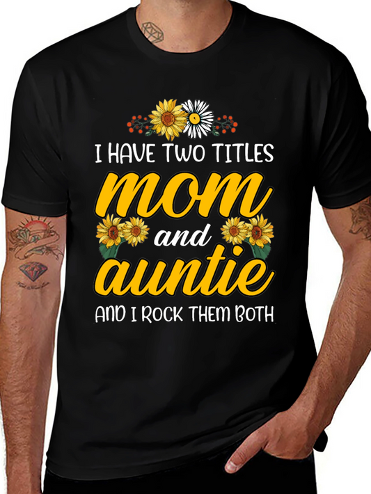 Mom and Auntie Sunflower Graphic Tee