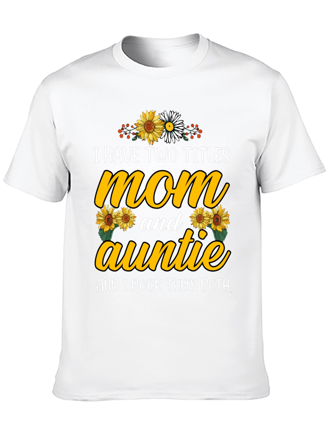 Mom and Auntie Sunflower Graphic Tee
