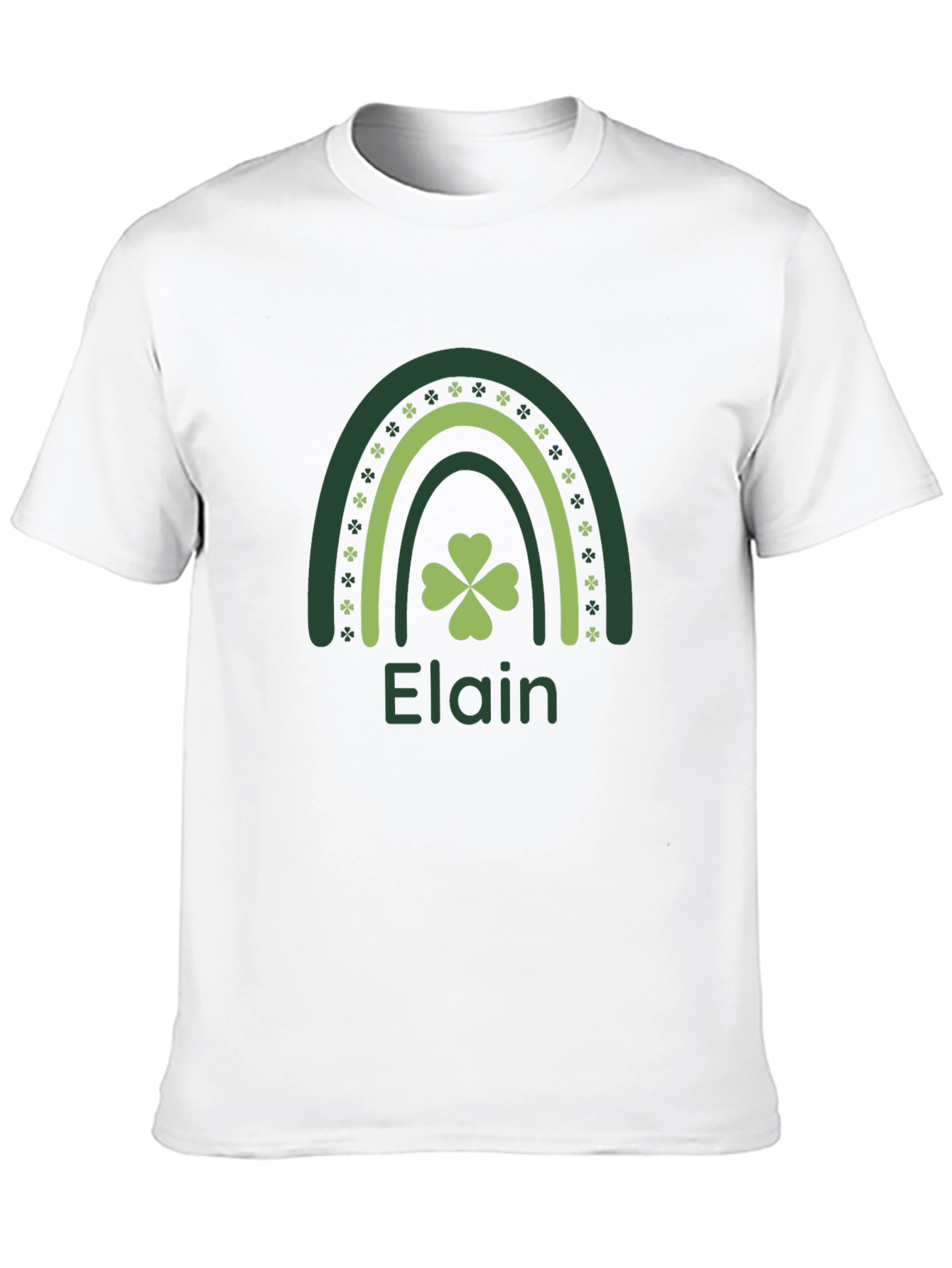 Elain St. Patricks Day Rainbow Shamrock T-Shirt