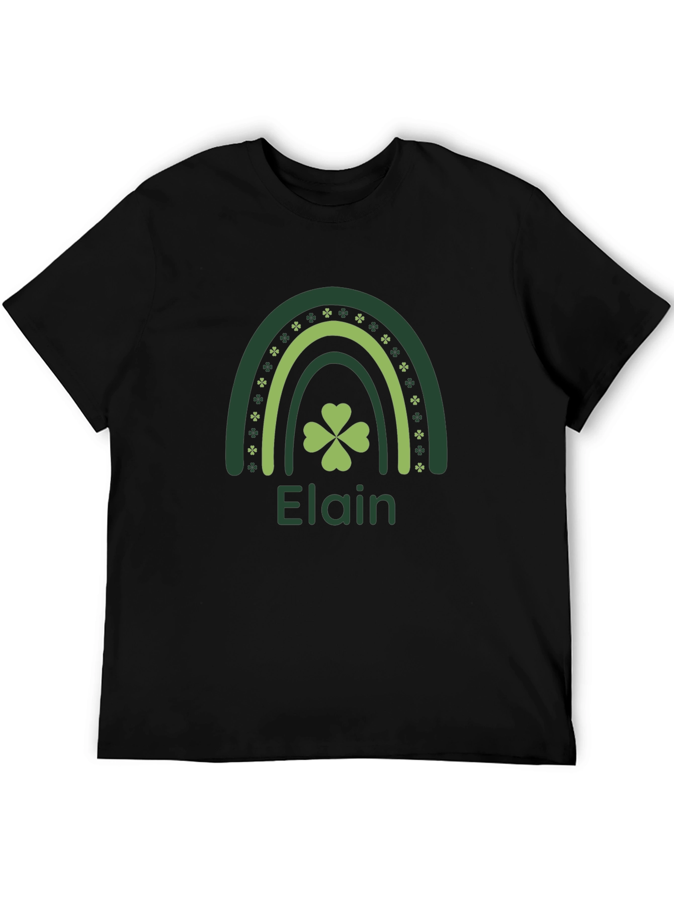 Elain St. Patricks Day Rainbow Shamrock T-Shirt