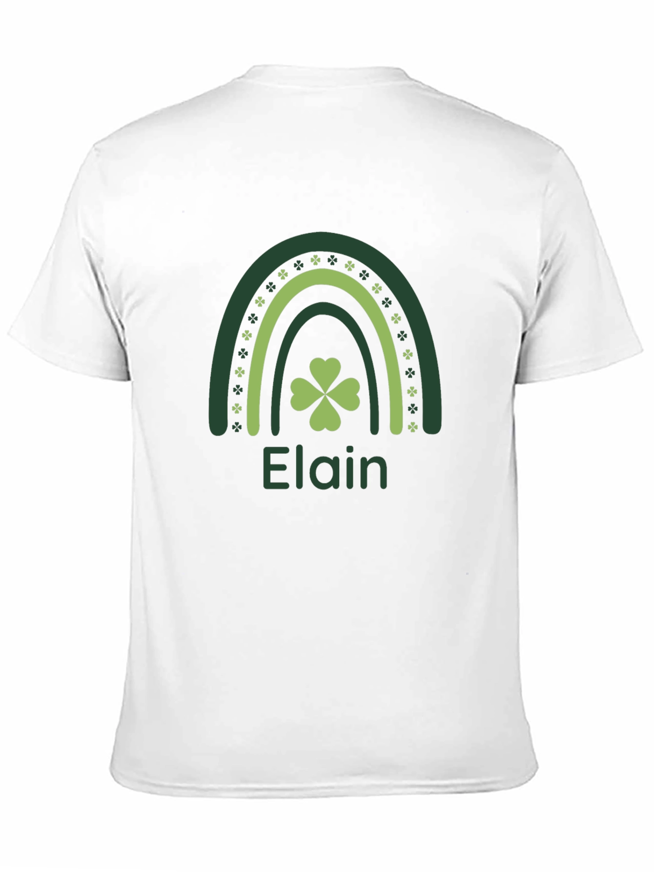 Elain St. Patricks Day Rainbow Shamrock T-Shirt
