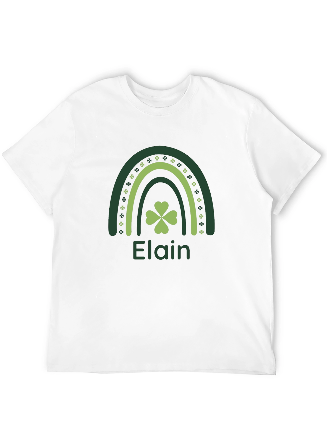 Elain St. Patricks Day Rainbow Shamrock T-Shirt