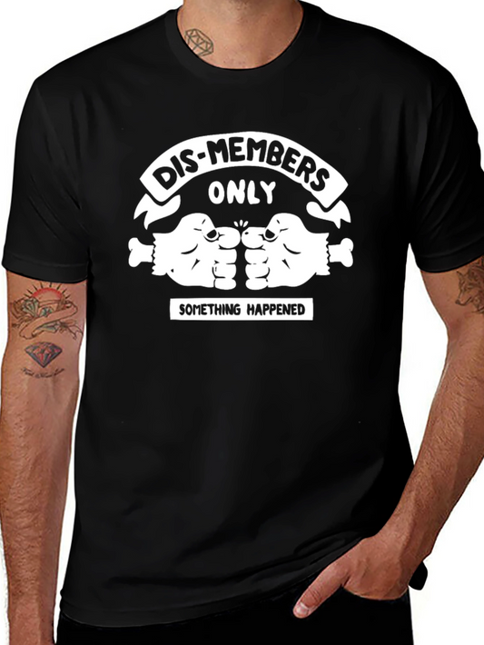 Dis-Members Only Graphic Tee - Black