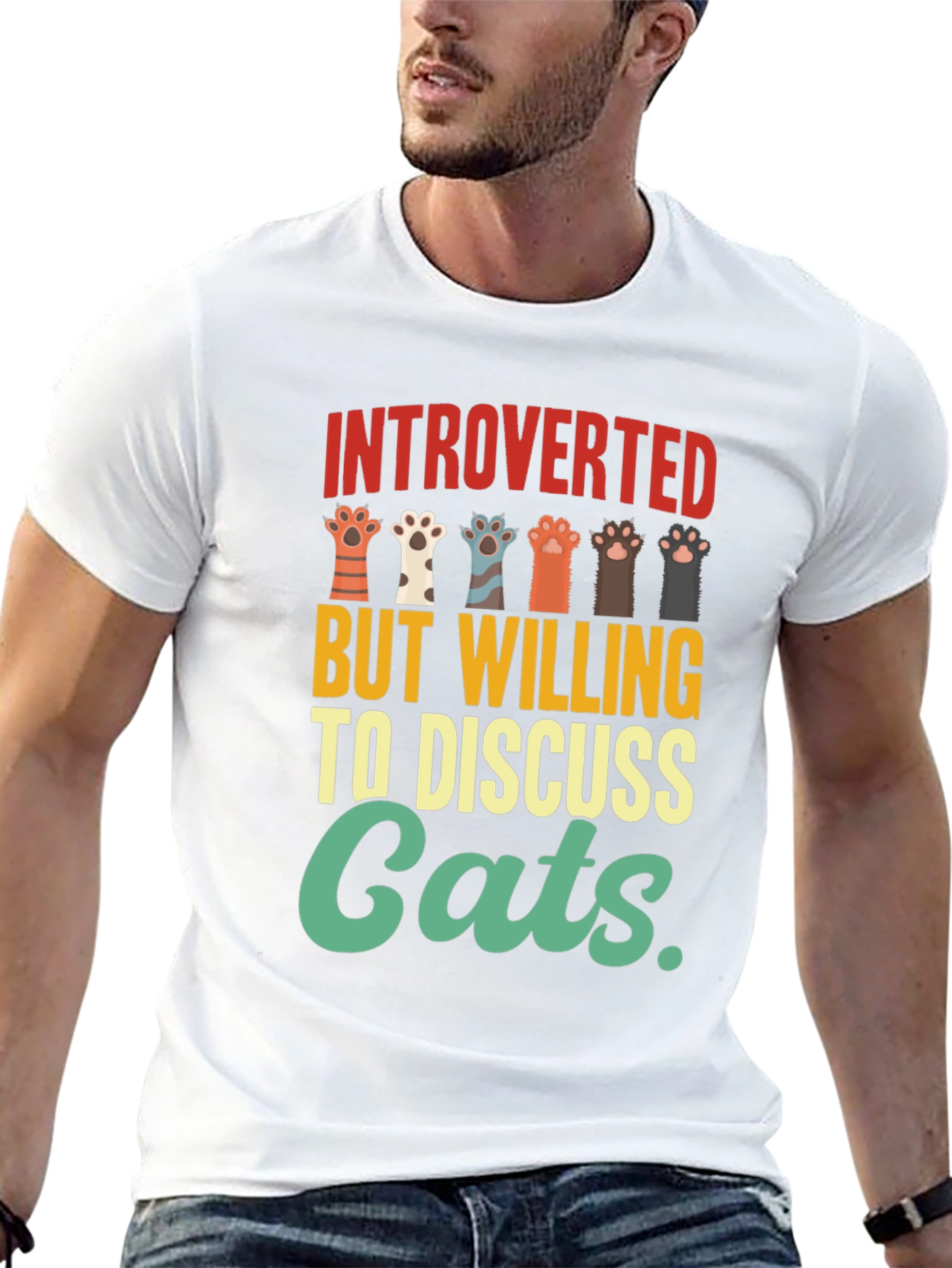 Introverted Cat Lover T-Shirt