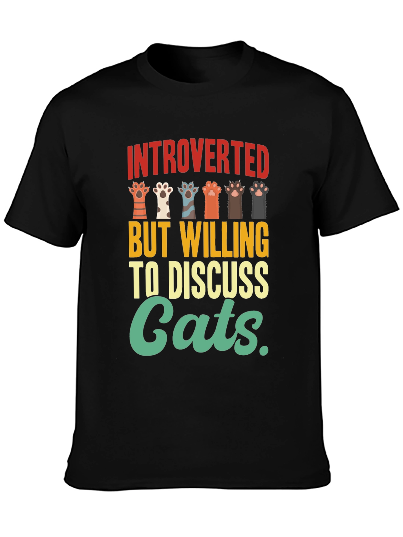 Introverted Cat Lover T-Shirt